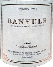 Banyuls バニュルス domaine laetitia 1951 Legend Vintage Banyuls 1951