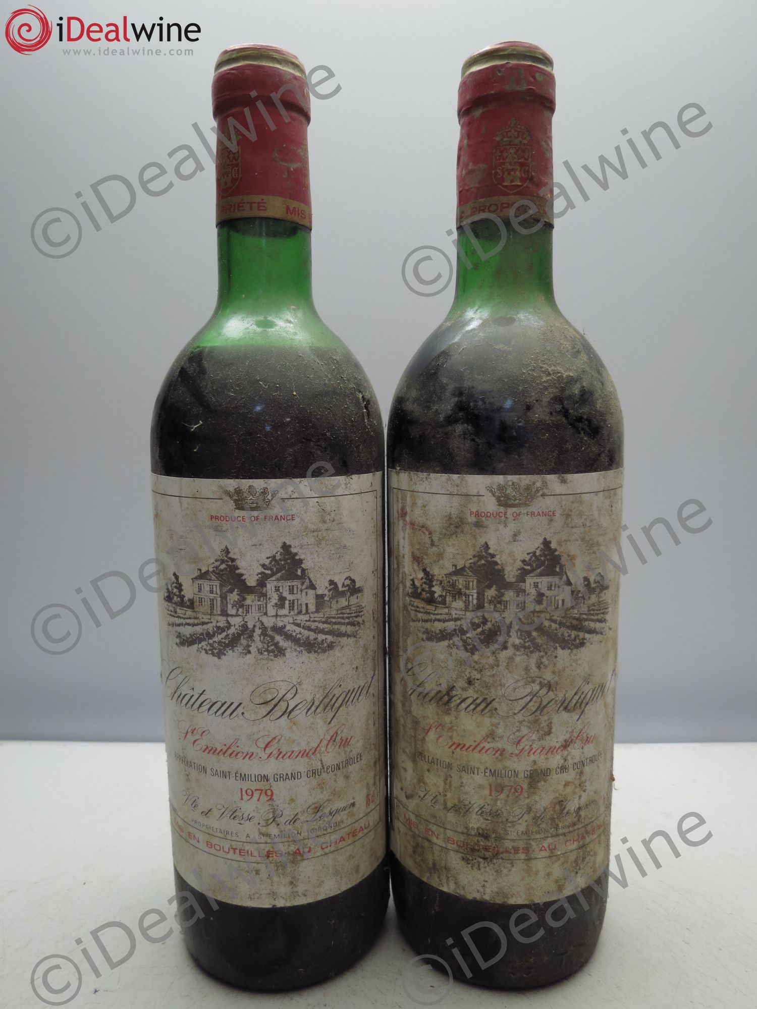 Château Berliquet Grand Cru Classé 1979 - Lot de 2 bouteilles - 0