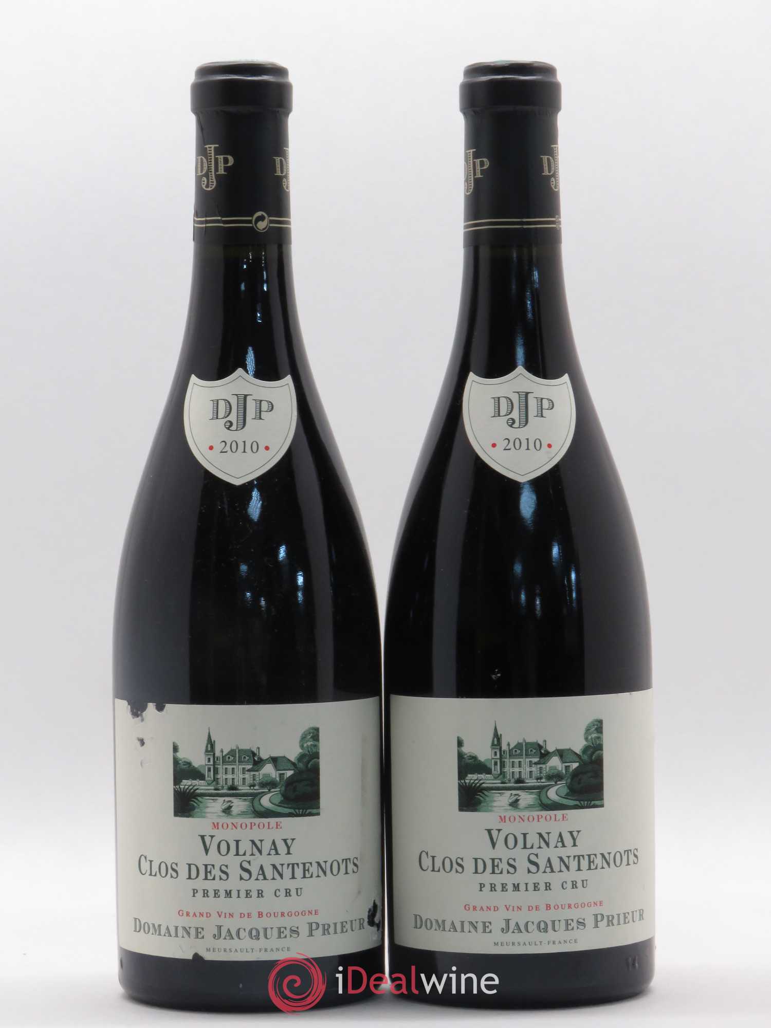 Volnay 1er Cru Clos des Santenots Jacques Prieur (Domaine) 2010 - Lot de 2 bouteilles - 0