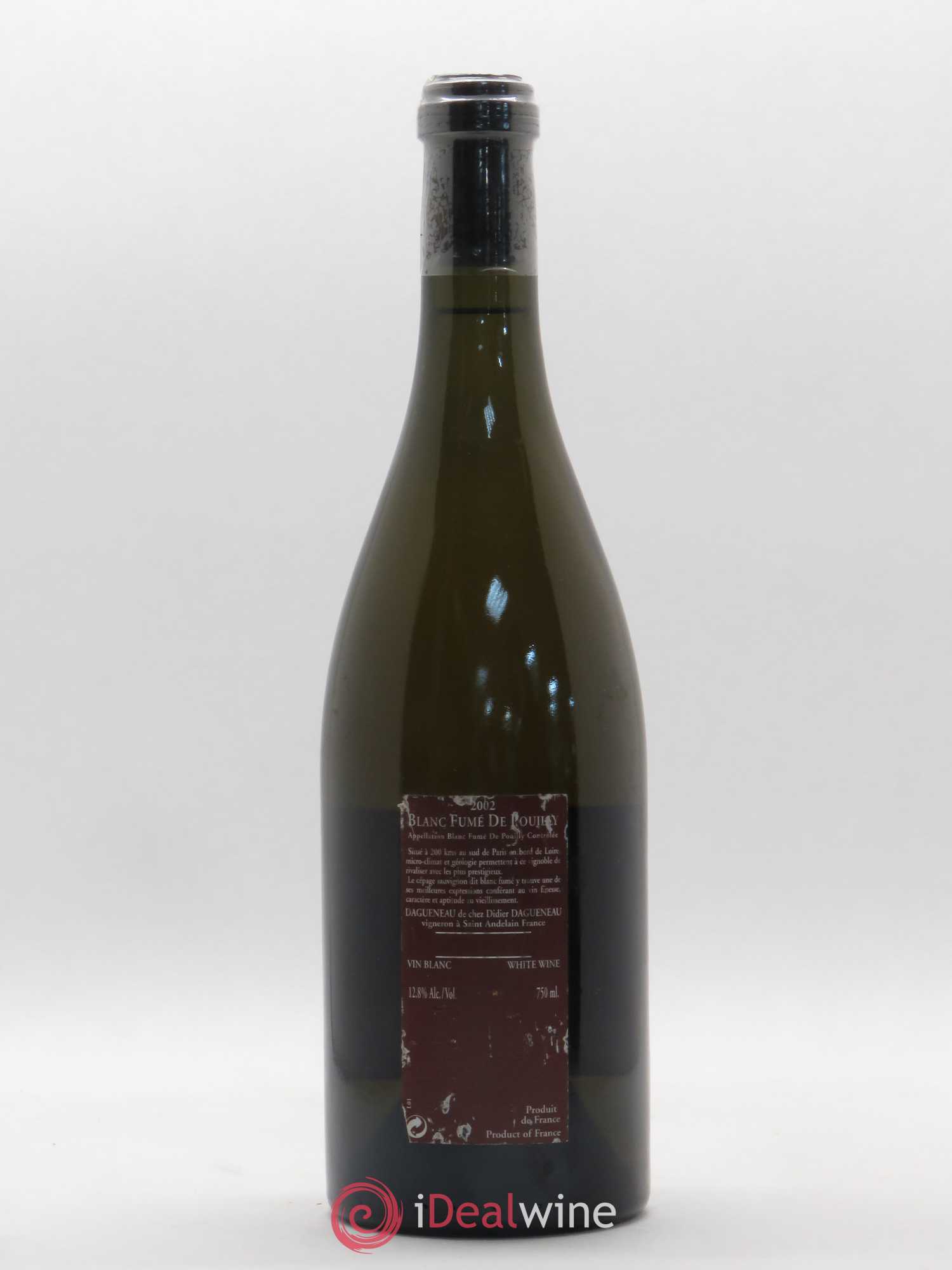 Vin de France (anciennement Pouilly-Fumé) Pur Sang Dagueneau (Domaine Didier - Louis-Benjamin) 2002 - Lot de 1 bouteille - 1