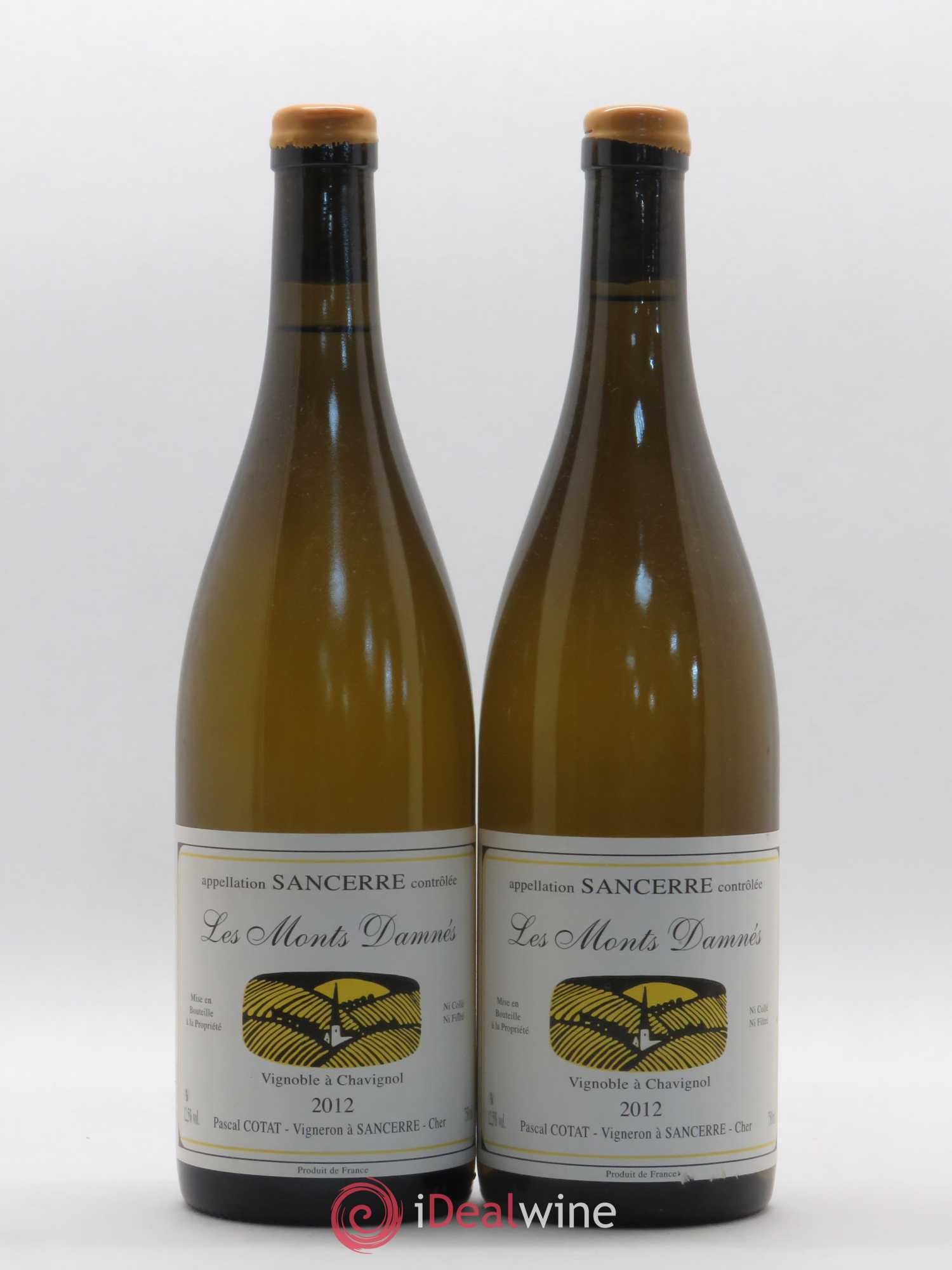 Sancerre Les Monts Damnés Pascal Cotat 2012 - Lot de 2 bouteilles - 0