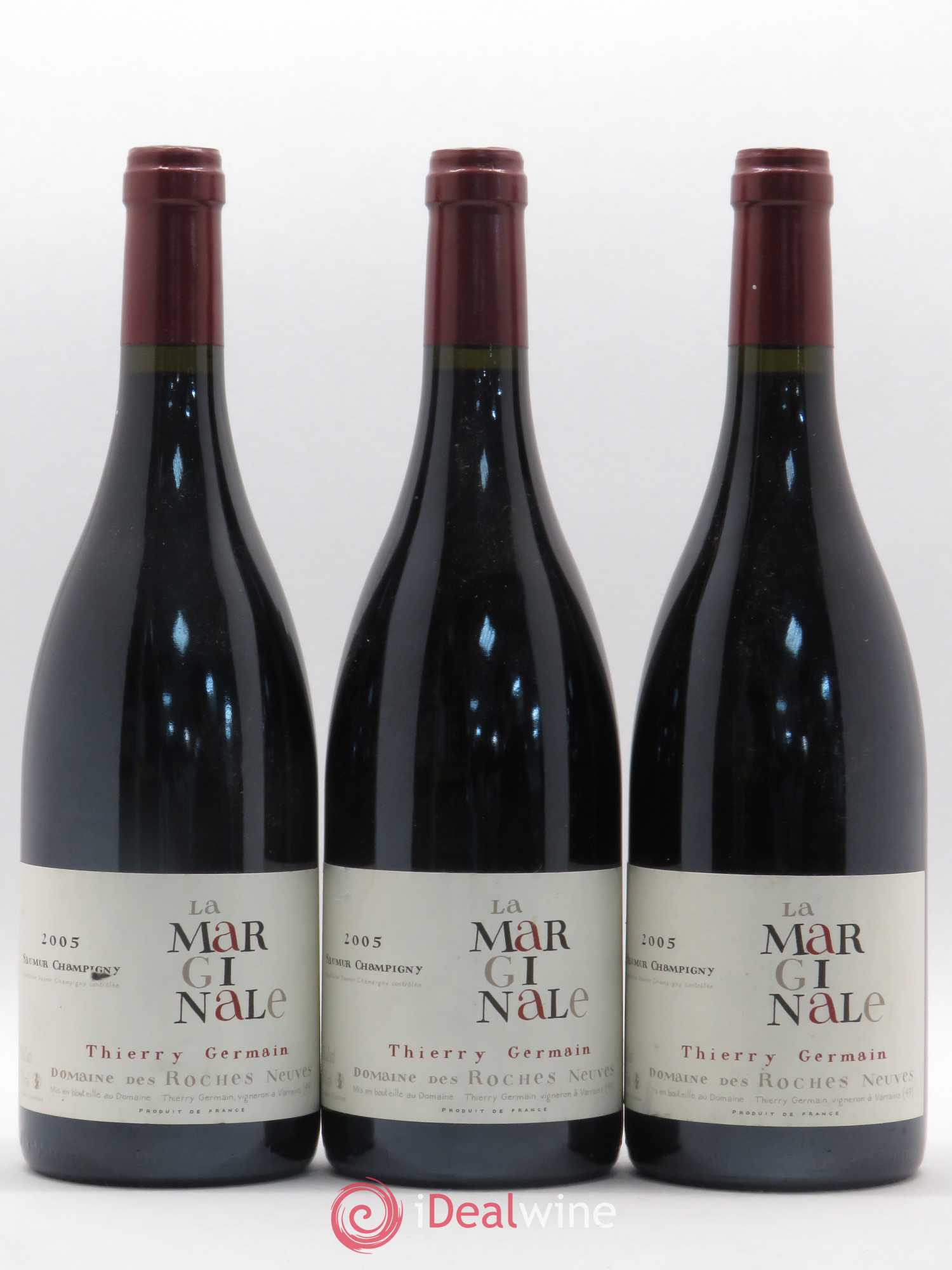 Saumur-Champigny La Marginale Domaine des Roches Neuves - Thierry Germain 2005 - Lot de 3 bouteilles - 0
