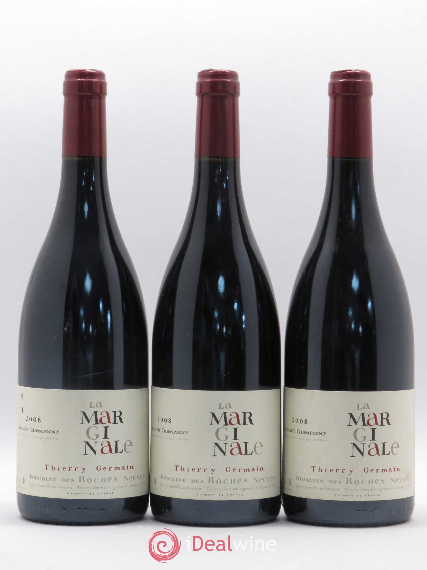 Saumur-Champigny La Marginale Domaine des Roches Neuves - Thierry Germain 2008 - Lot de 3 bouteilles - 0