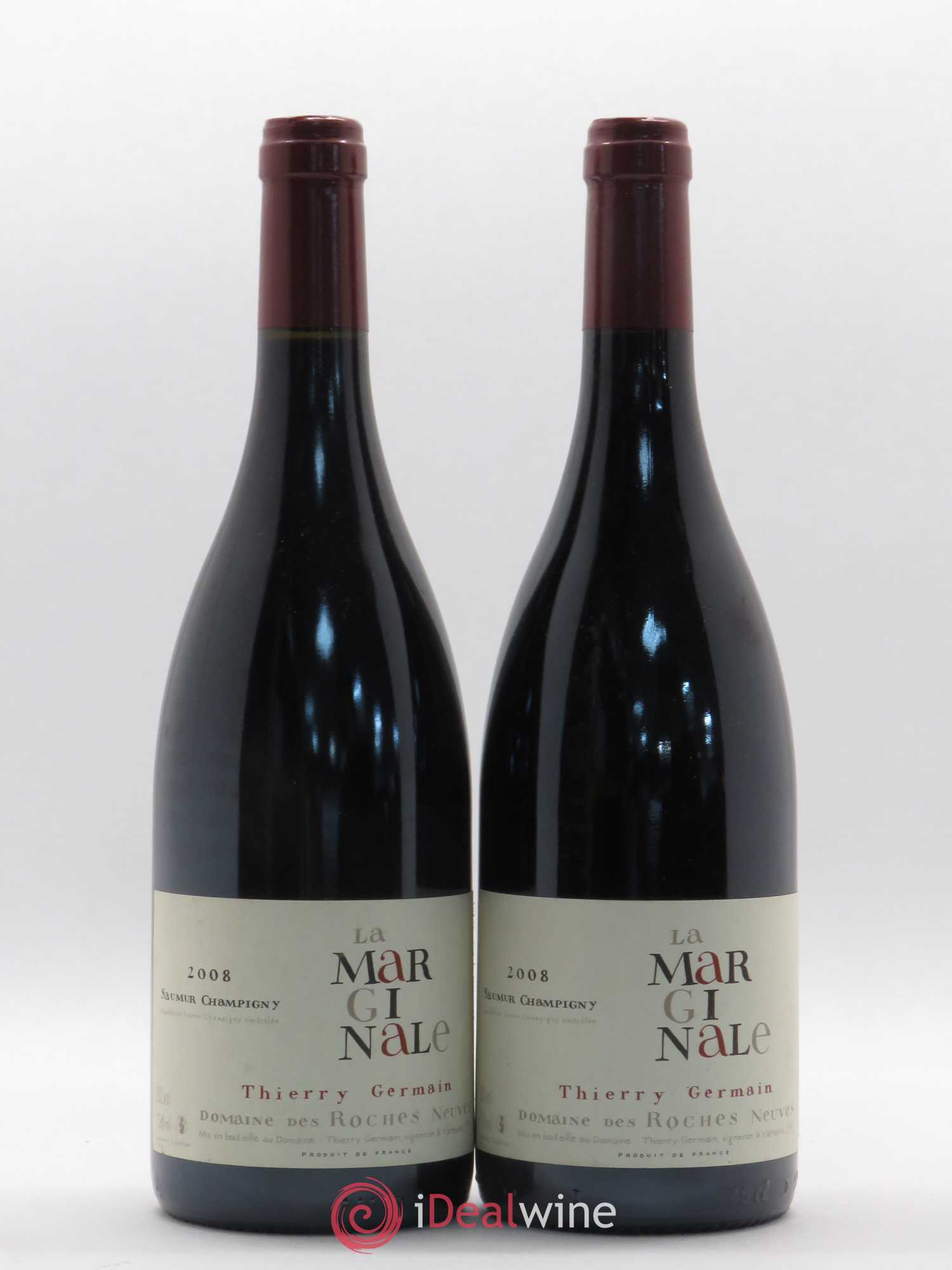 Saumur-Champigny La Marginale Domaine des Roches Neuves - Thierry Germain 2008 - Lot de 2 bouteilles - 0