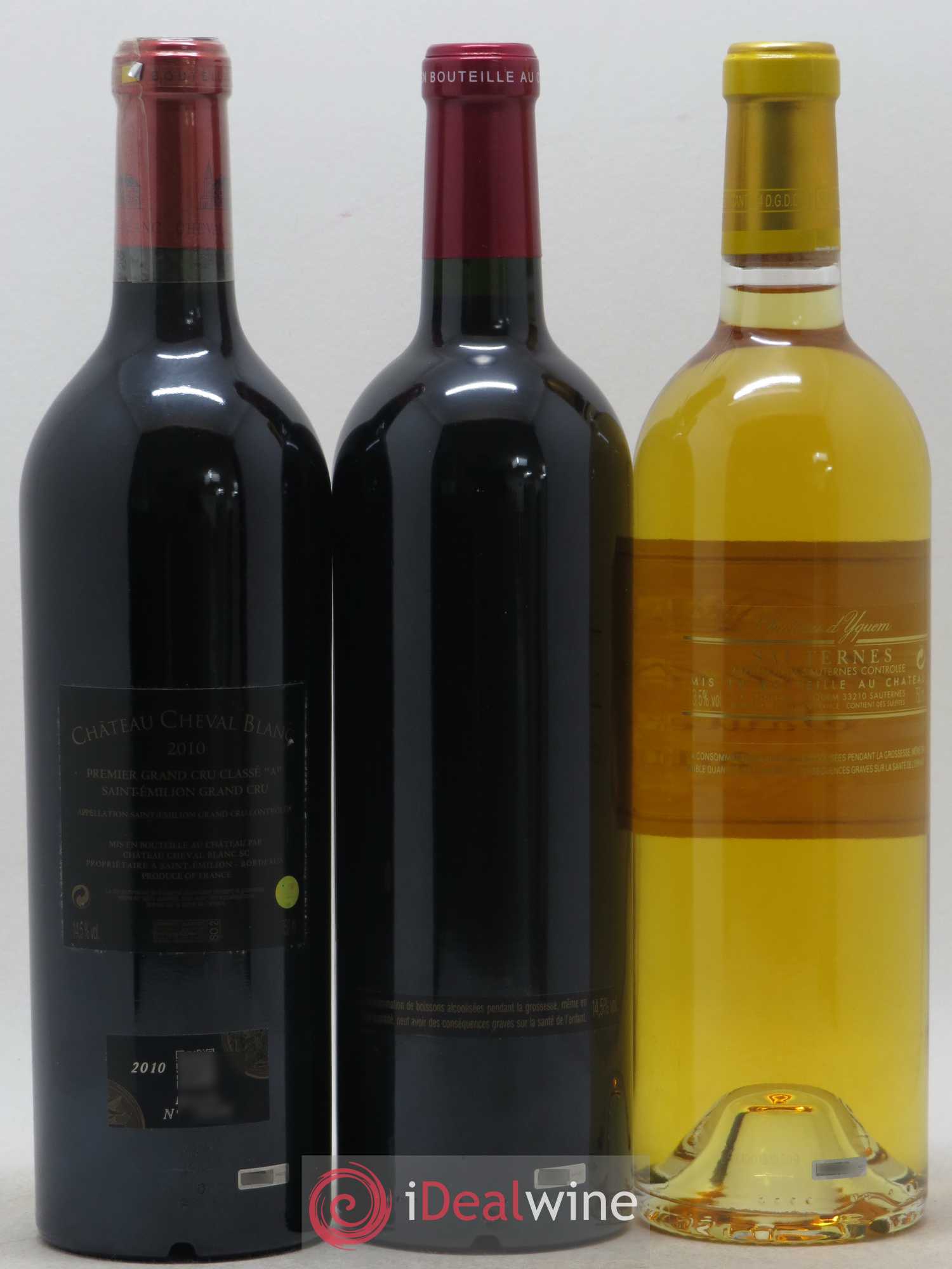 Caisse Collection Duclot 1 Lafite Rothschild - 1 Latour - 1 Mouton Rothschild - 1 Margaux - 1 Haut Brion - 1 La Mission Haut Brion - 1 Cheval Blanc - 1 Petrus - 1 Yquem 2010 - Lot of 9 bottles - 6