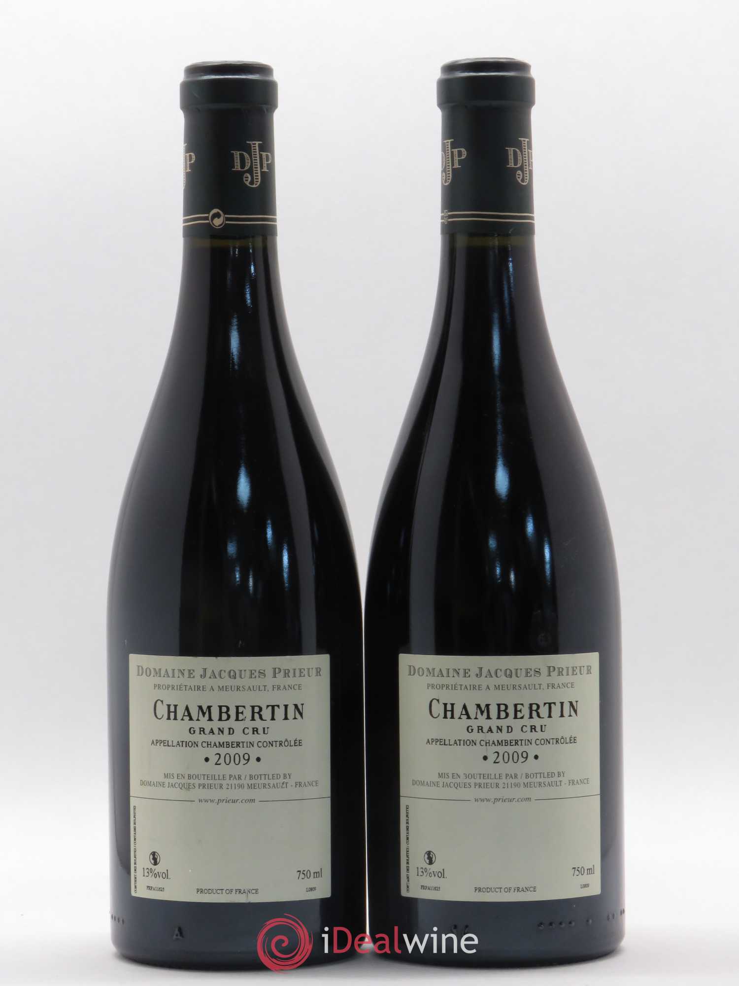 Chambertin Grand Cru Jacques Prieur (Domaine) 2009 - Lot de 2 bouteilles - 1