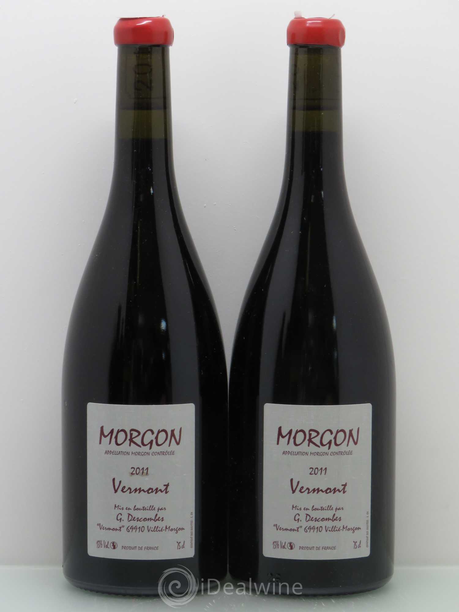 Morgon Georges Descombes (Domaine) Vermont 2011 - Lot de 4 bouteilles - 1