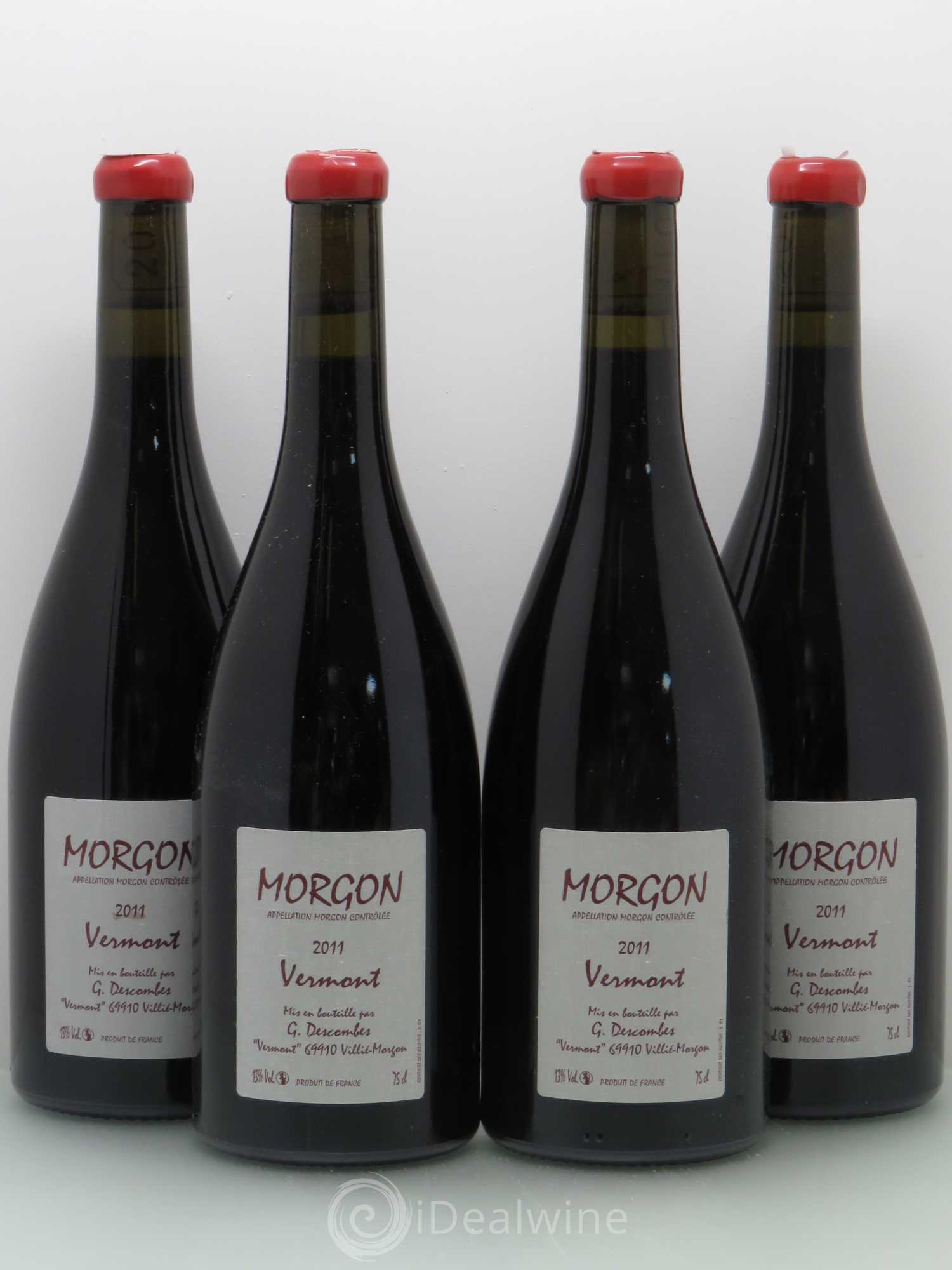Morgon Georges Descombes (Domaine) Vermont 2011 - Lot de 4 bouteilles - 0