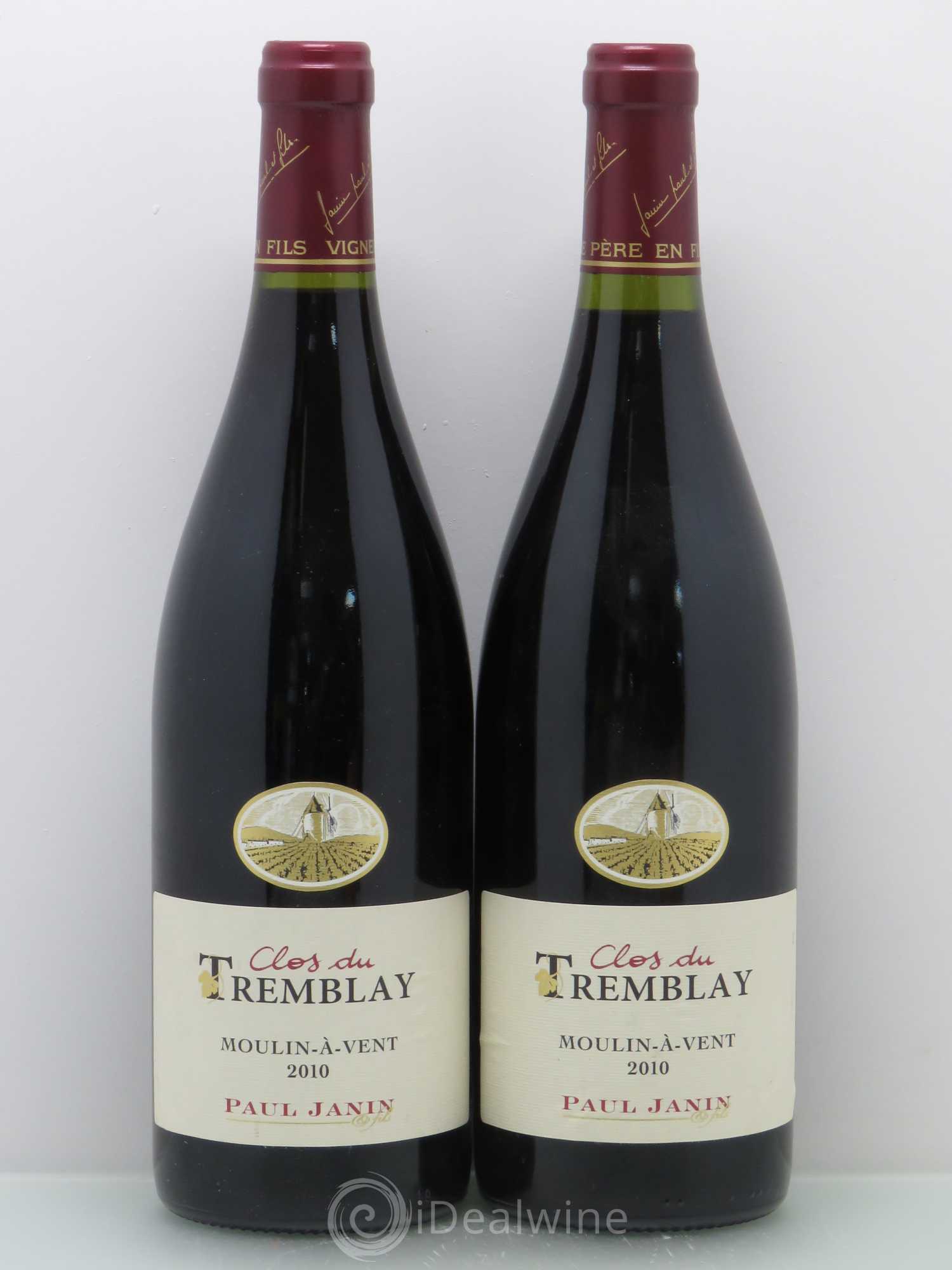 Moulin-à-Vent Paul & Eric Janin Clos du Tremblay 2010 - Posten von 2 Flaschen - 0
