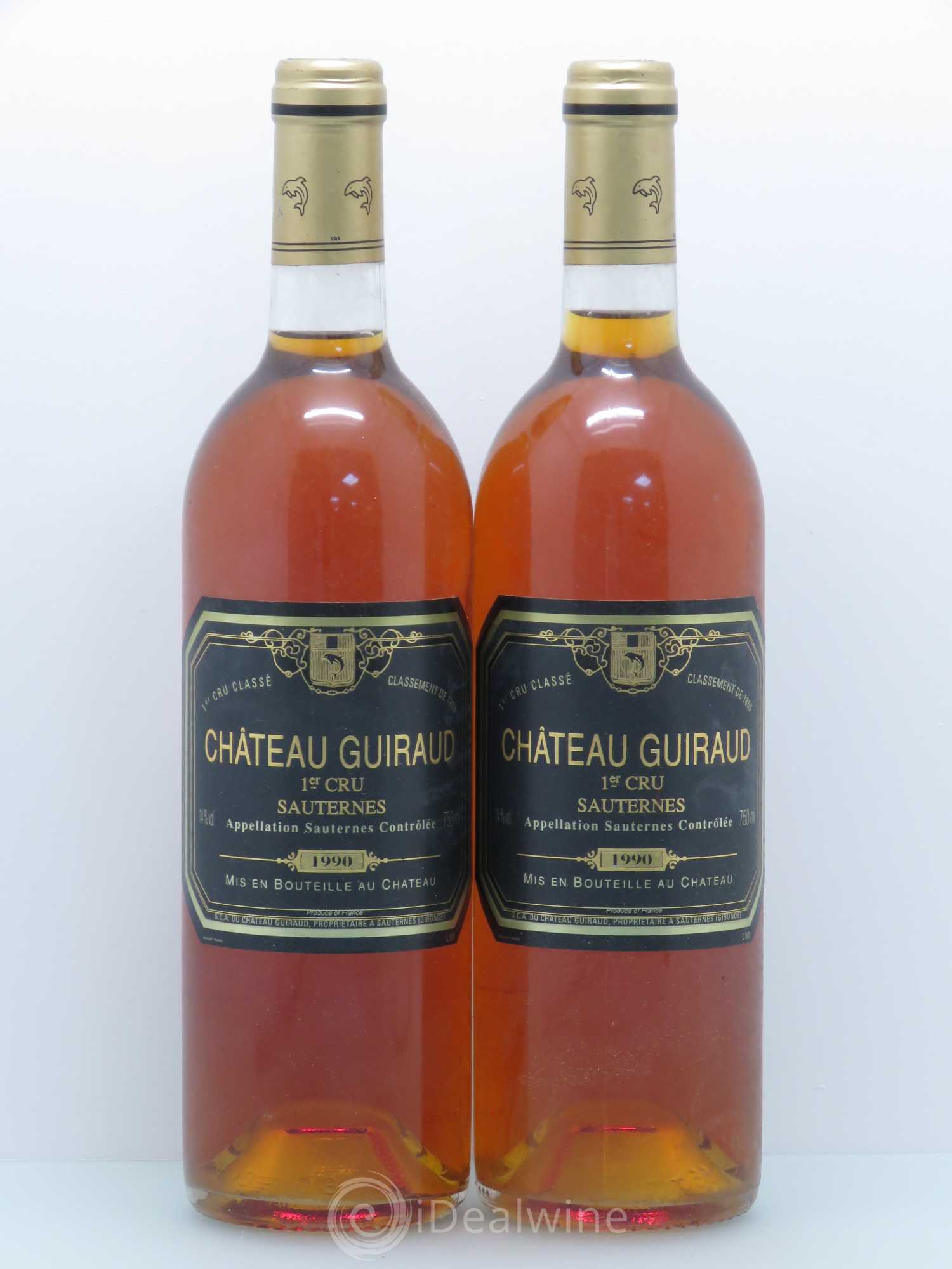 Château Guiraud 1er Grand Cru Classé 1990 - Lotto di 2 bottiglie - 0