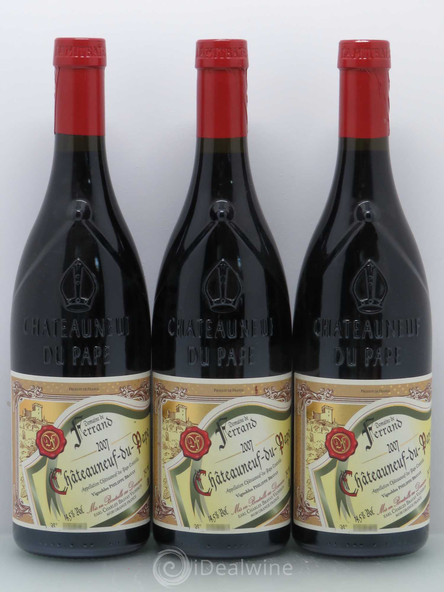 Châteauneuf-du-Pape Domaine De Ferrand 2007 - Lot de 3 bouteilles - 0