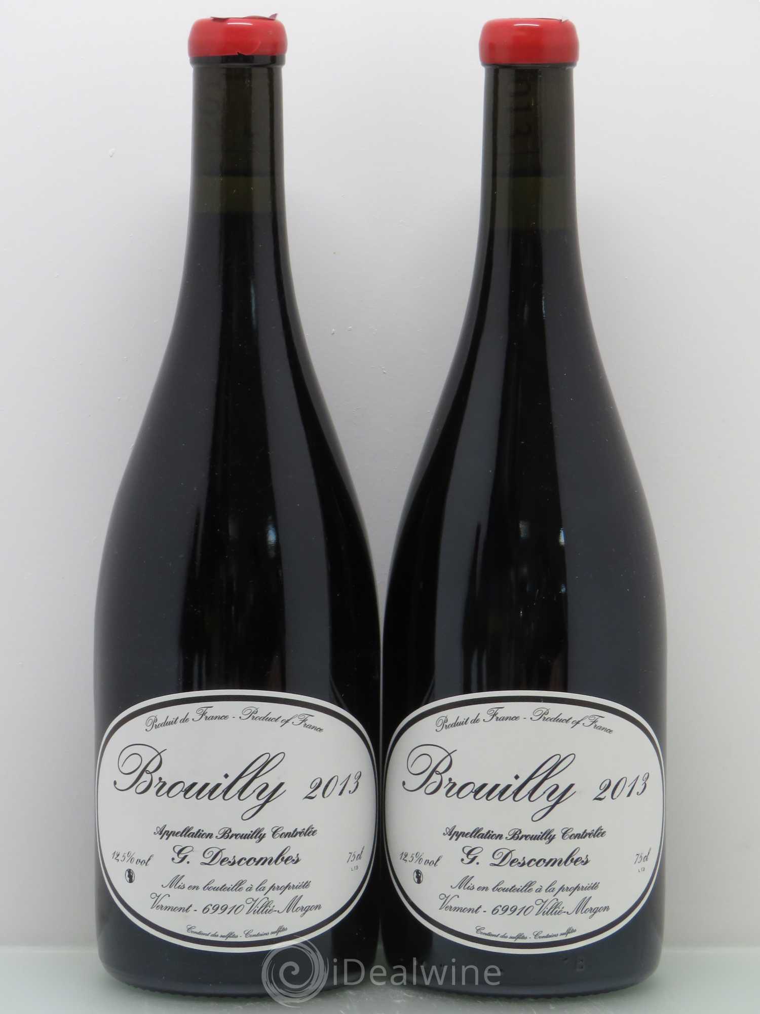 Brouilly Vieilles vignes Georges Descombes (Domaine) 2013 - Lot de 4 bouteilles - 1