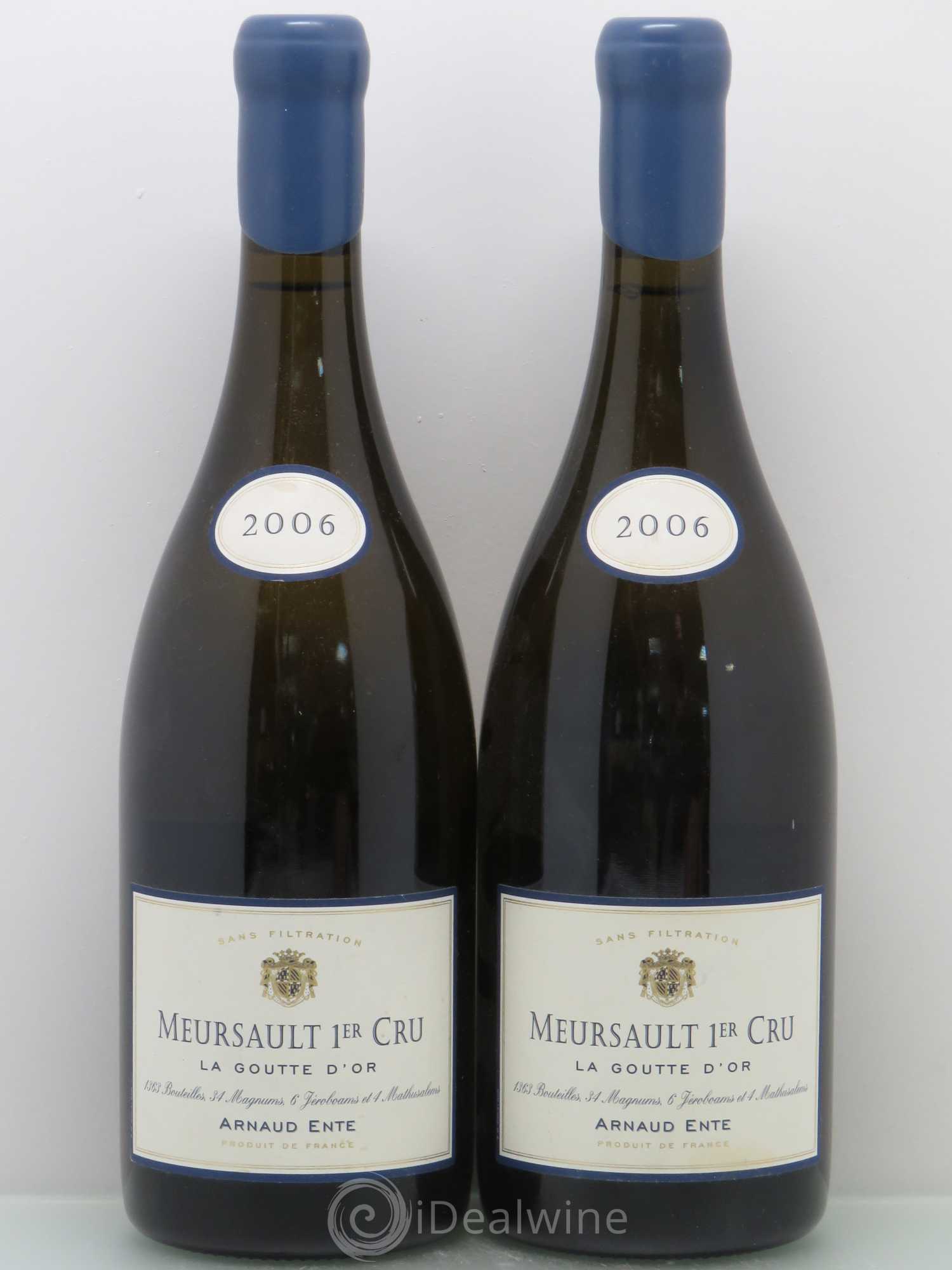 Meursault 1er Cru Arnaud Ente La Goutte D'Or 2006 - Posten von 2 Flaschen - 0