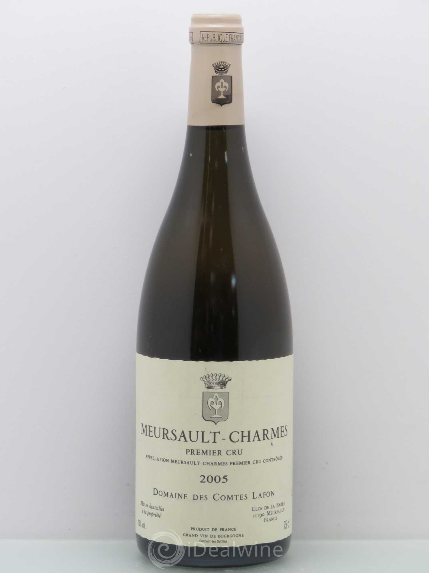 Meursault 1er Cru Charmes Comtes Lafon (Domaine des) 2005 - Lot de 1 bouteille - 0