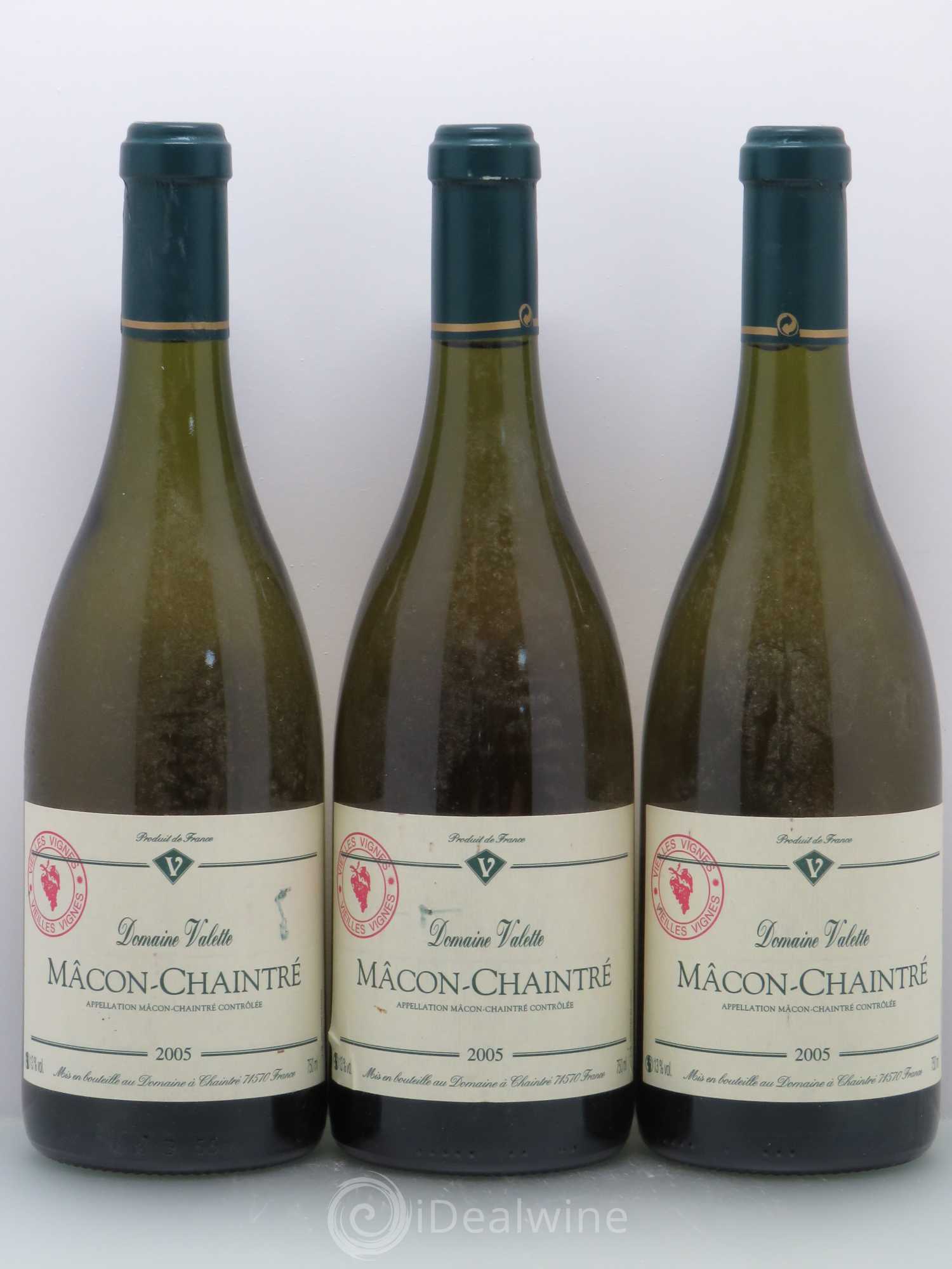 Mâcon Chaintré Valette (Domaine) 2005 - Posten von 3 Flaschen - 0