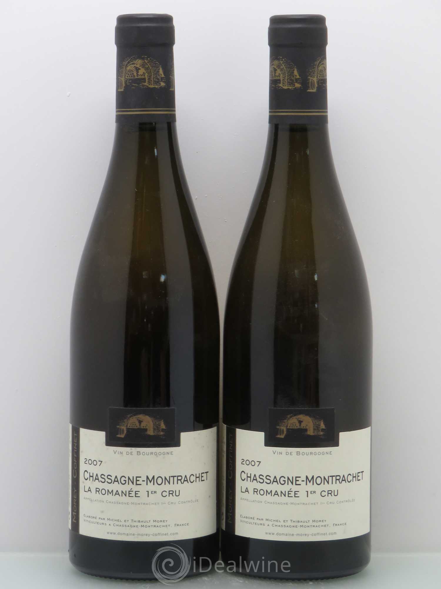 Chassagne-Montrachet 1er Cru La Romanée Morey-Coffinet (Domaine) 2007 - Lot de 2 bouteilles - 0