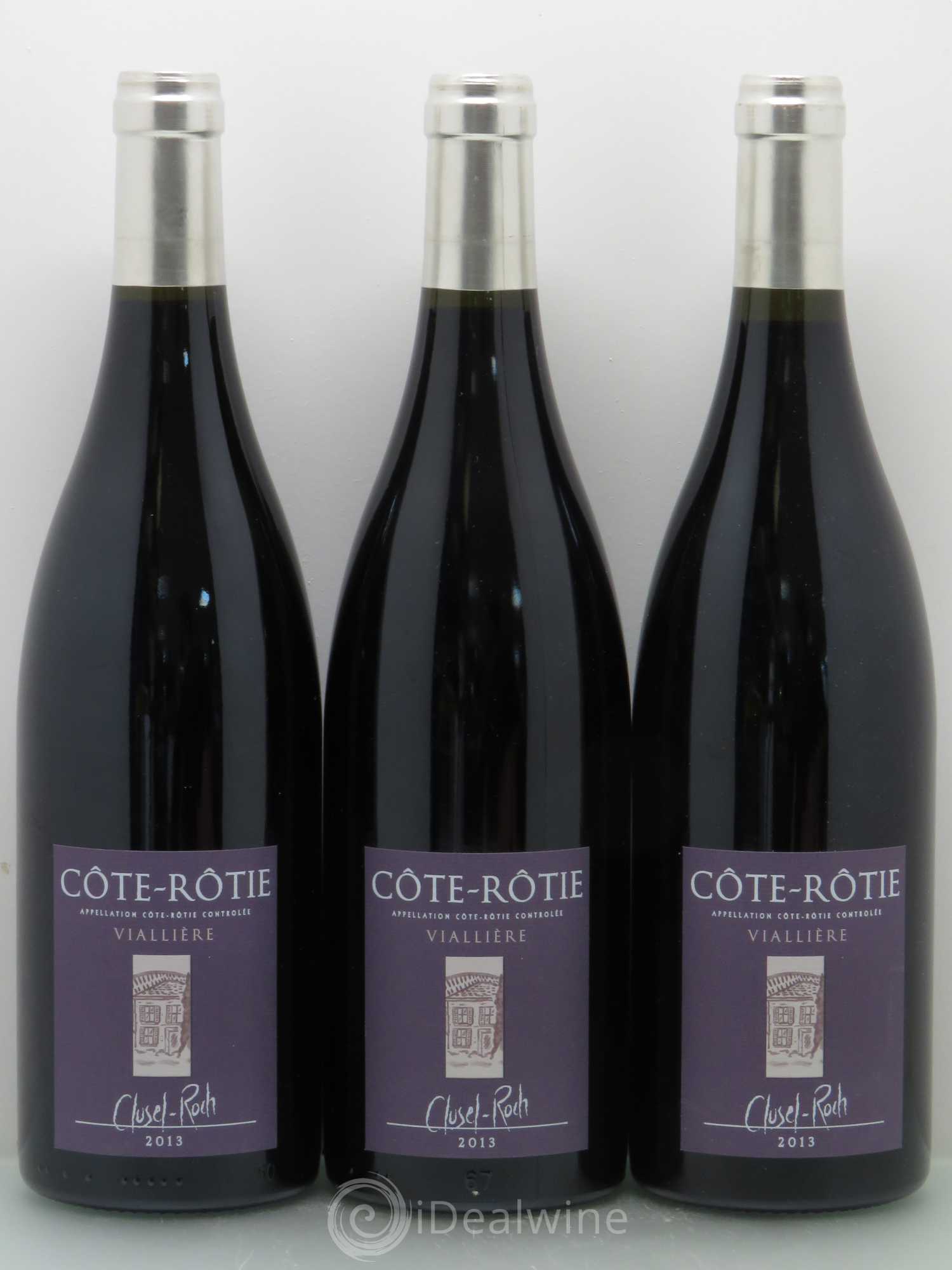 Côte-Rôtie Viallière Clusel-Roch 2013 - Lot de 3 bouteilles - 0