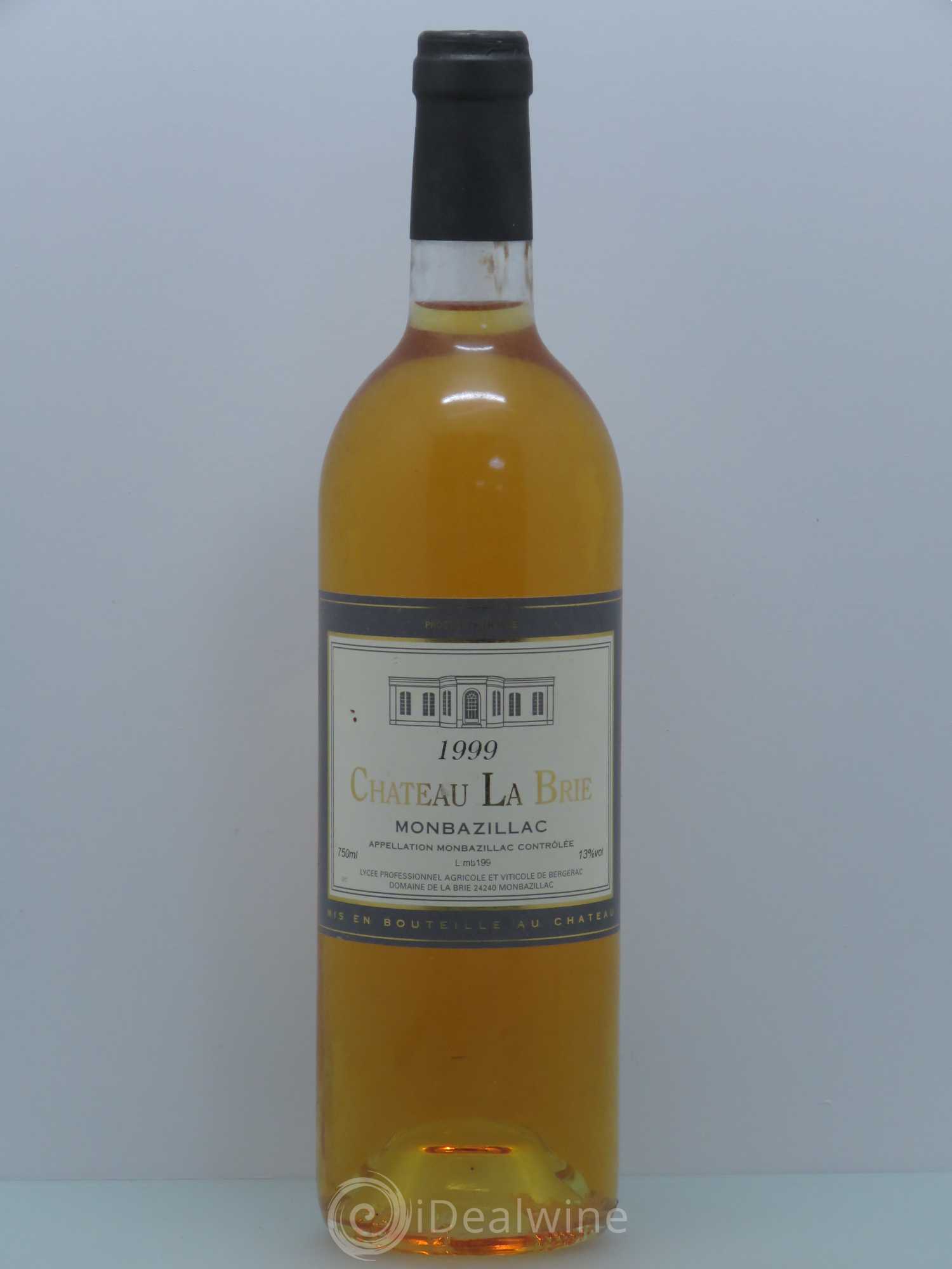 Monbazillac Lycée Viticole de la Brie La Brie 1999 - Posten von 1 Flasche - 0