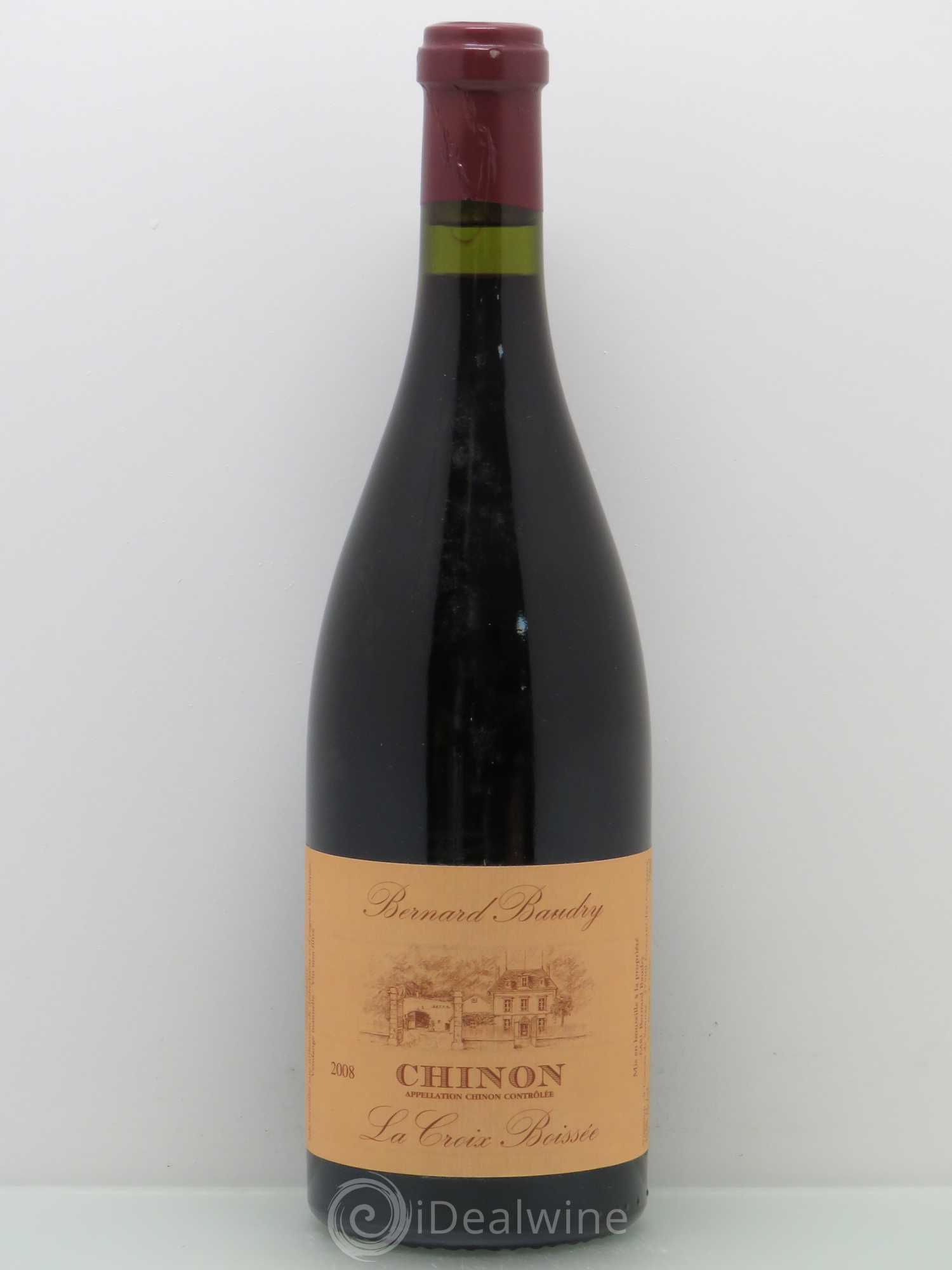 Chinon La Croix Boissée Bernard Baudry 2008 - Lot de 1 bouteille - 0
