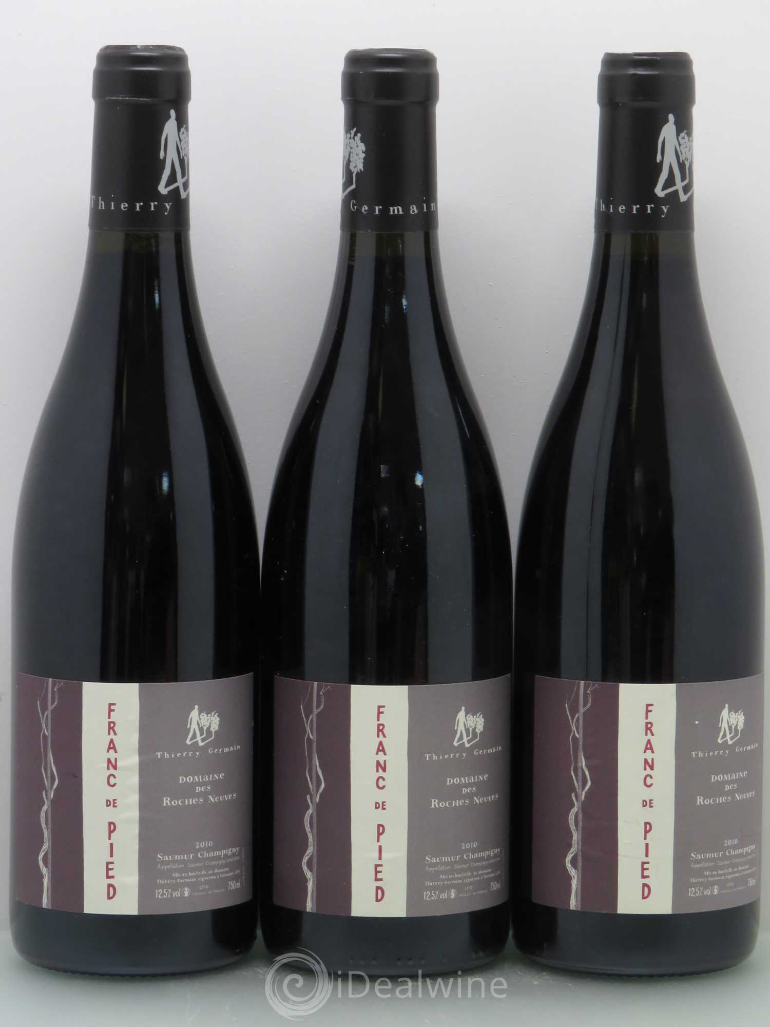 Saumur-Champigny Franc de pied Domaine des Roches Neuves - Thierry Germain 2010 - Lot de 3 bouteilles - 0