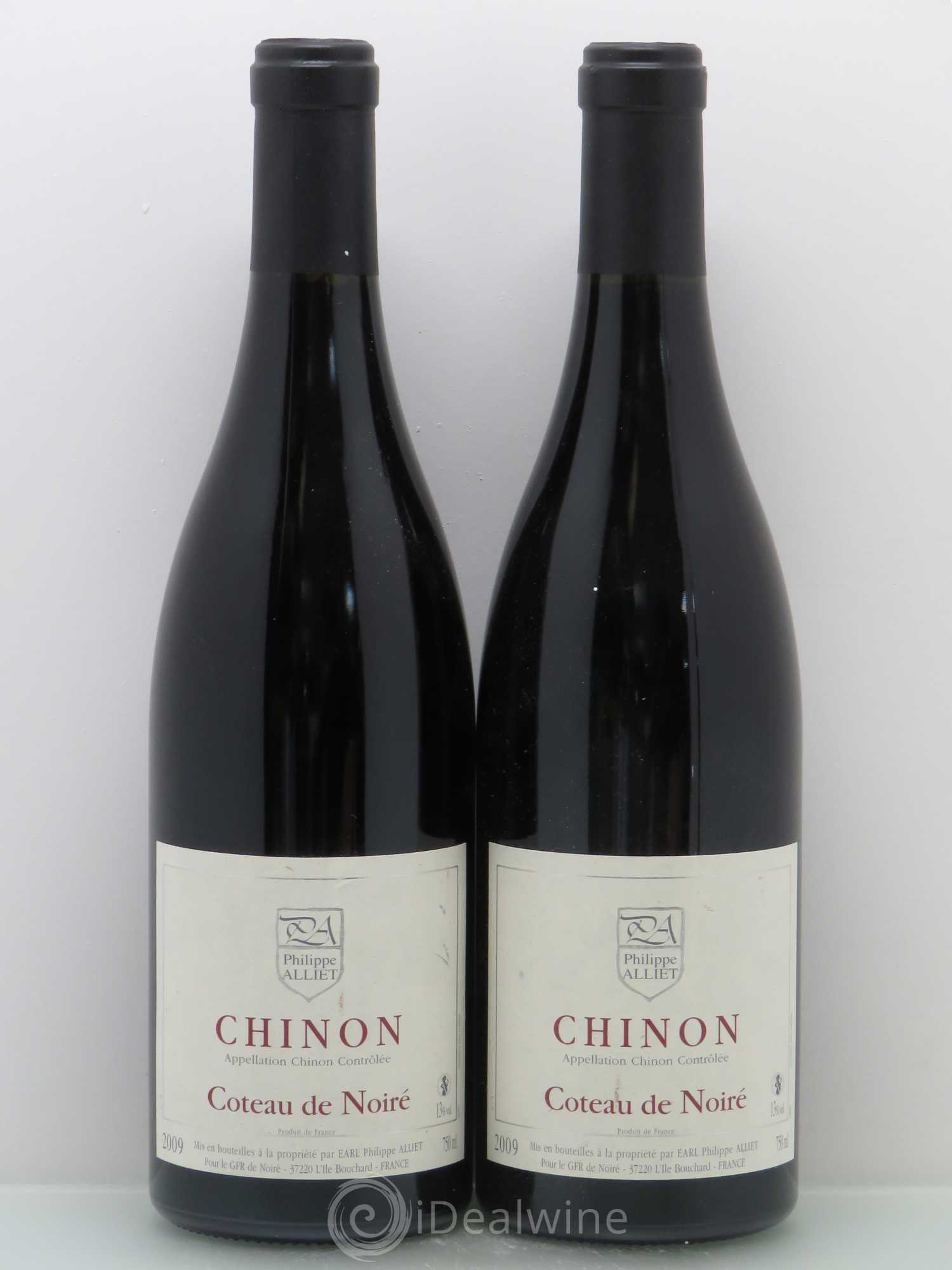 Chinon Coteau de Noiré Philippe Alliet 2009 - Lot de 2 bouteilles - 0