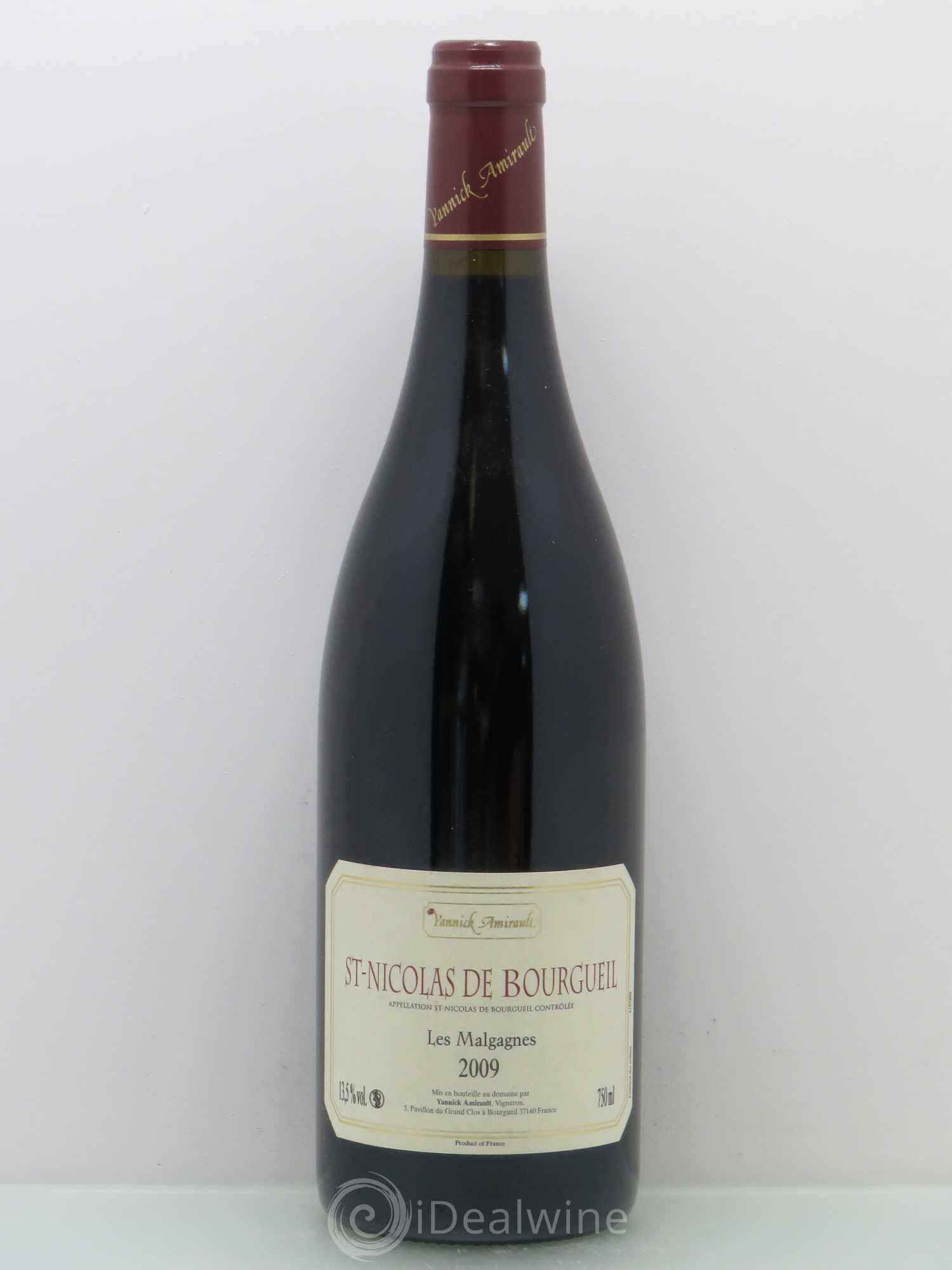 Saint-Nicolas de Bourgueil Les Malgagnes Yannick Amirault (Domaine) 2009 - Lot de 1 bouteille - 0
