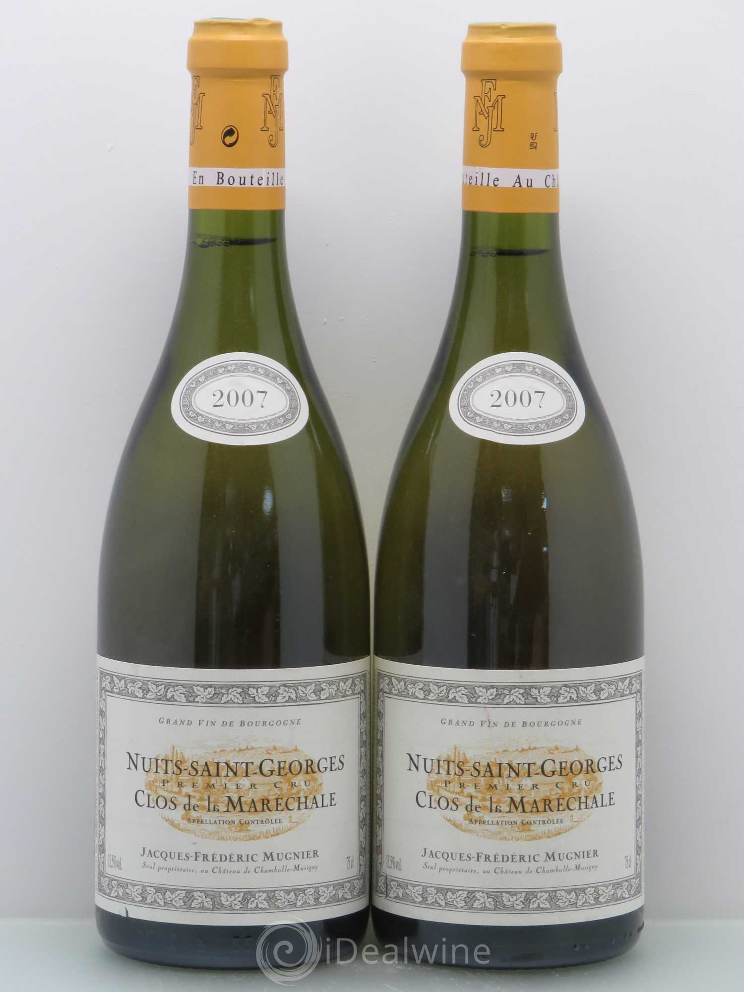 Nuits-Saint-Georges 1er Cru Clos de La Maréchale Jacques-Frédéric Mugnier 2007 - Lot de 2 bouteilles - 0
