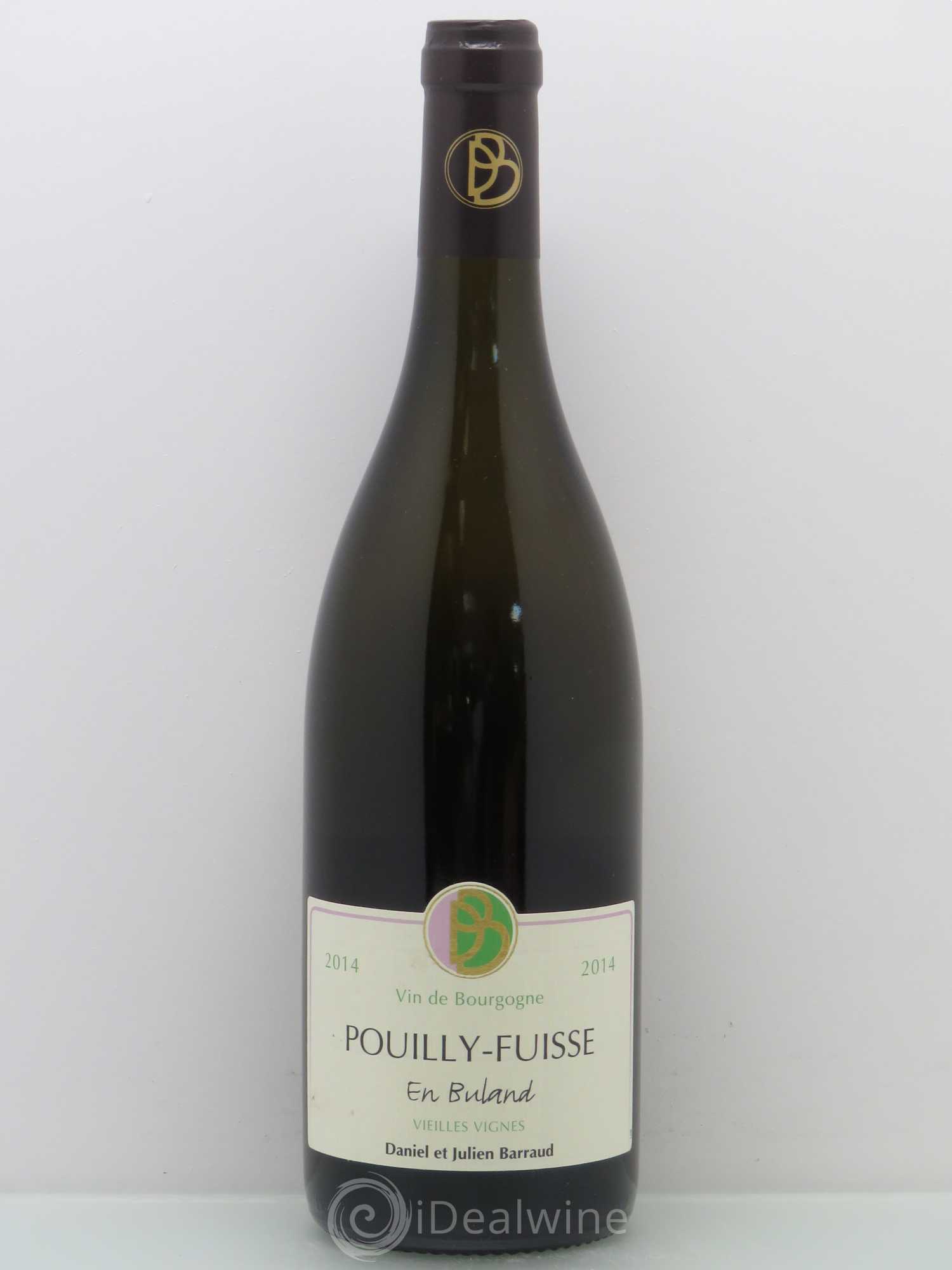 Pouilly-Fuissé Domaine Barraud En Buland Vieilles Vignes 2014 - Posten von 1 Flasche - 0