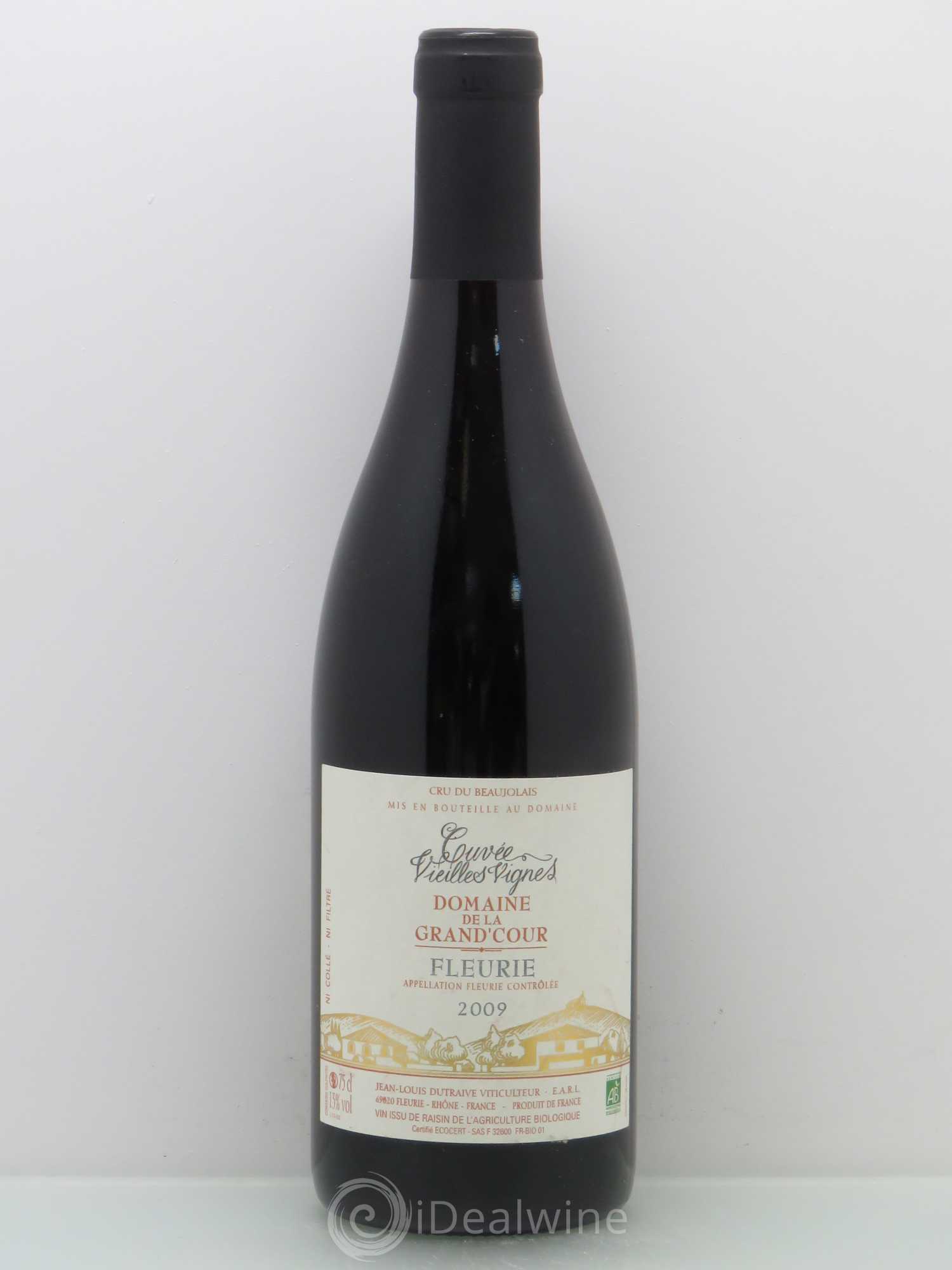 Fleurie Grand'cour (Domaine de la) - Jean-Louis Dutraive Vieilles Vignes 2009 - Lot de 1 bouteille - 0