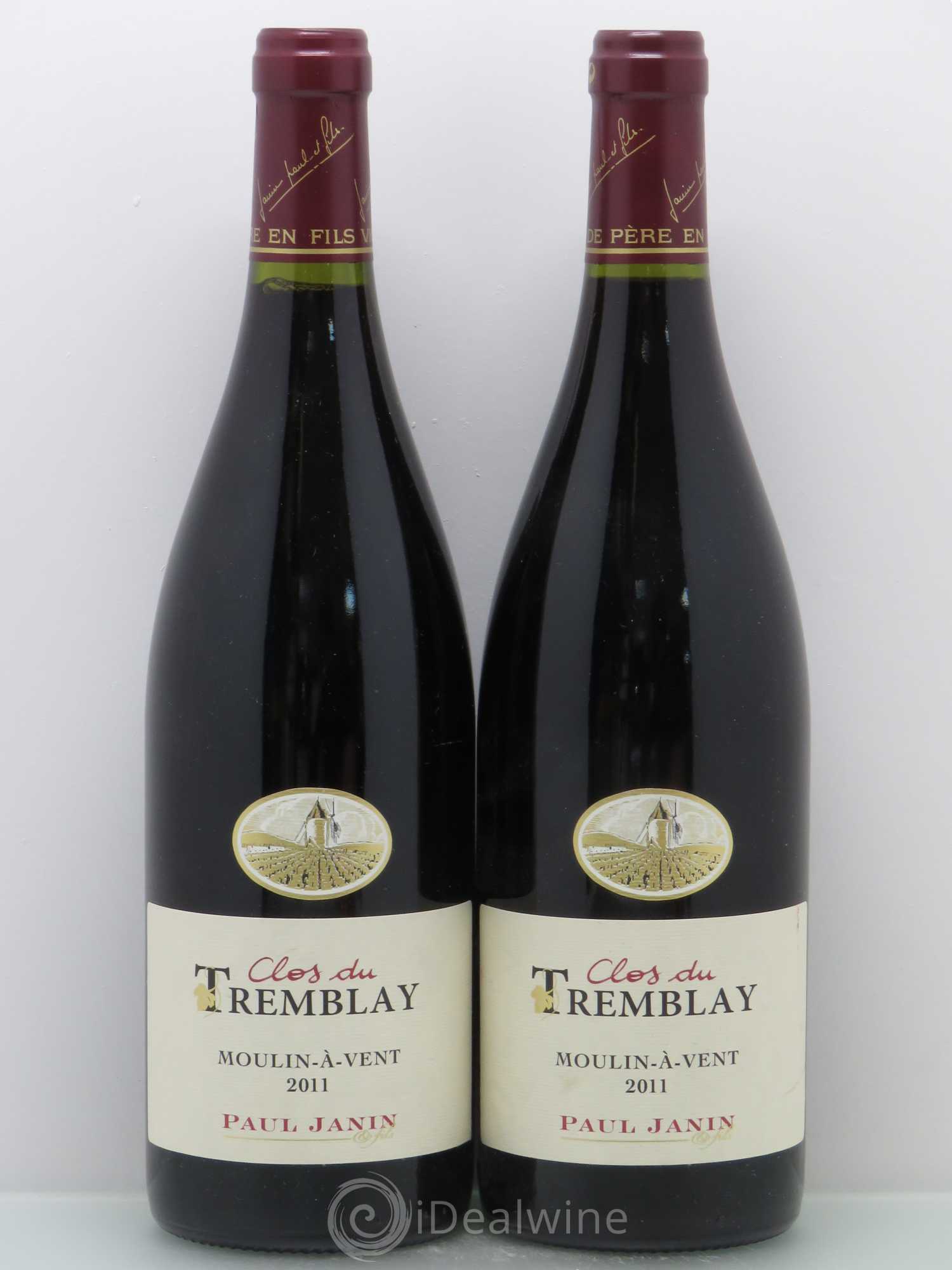 Moulin-à-Vent Paul & Eric Janin Clos du Tremblay 2011 - Posten von 2 Flaschen - 0