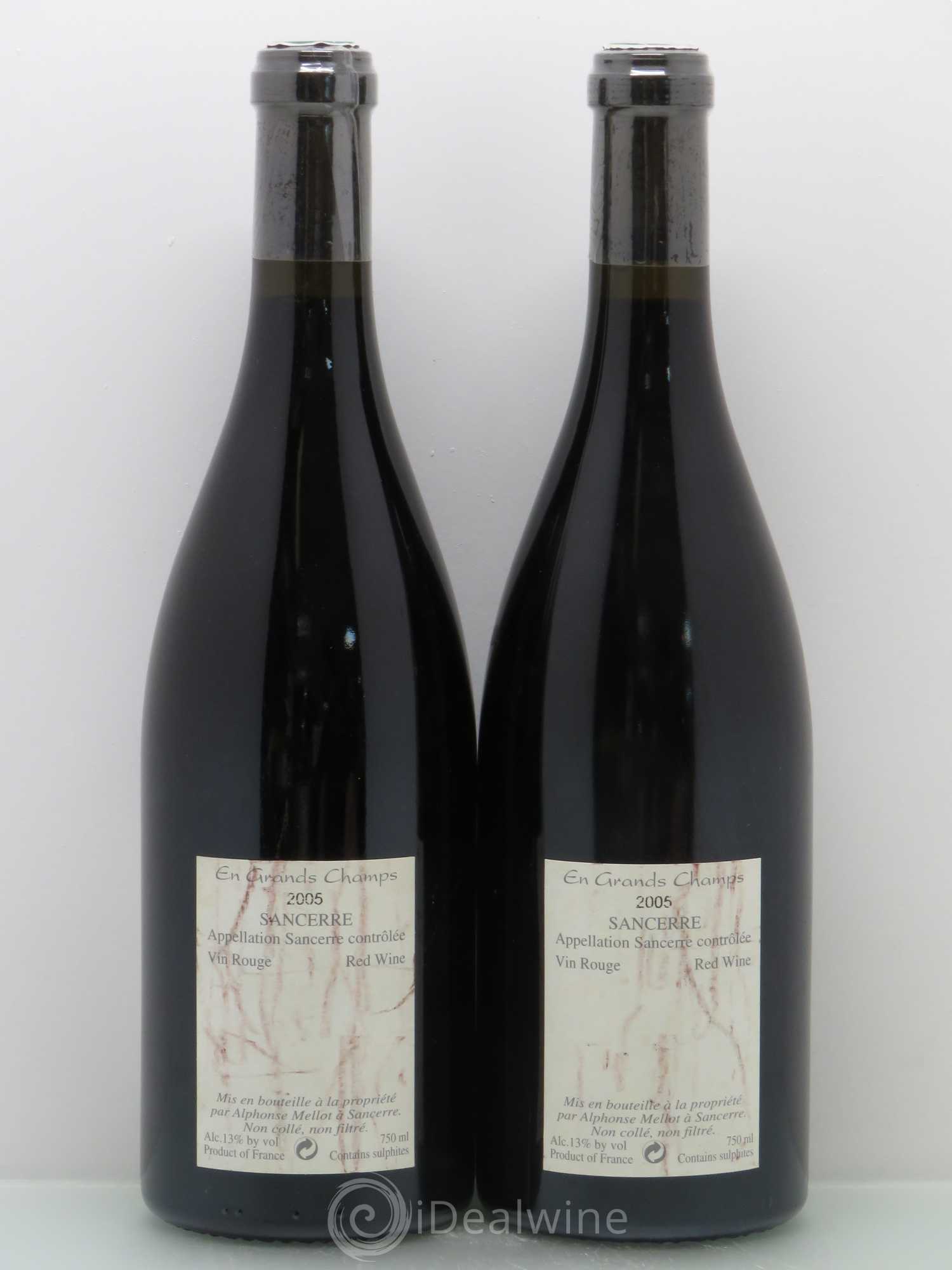 Sancerre En Grands Champs Alphonse Mellot 2005 - Lot de 2 bouteilles - 1