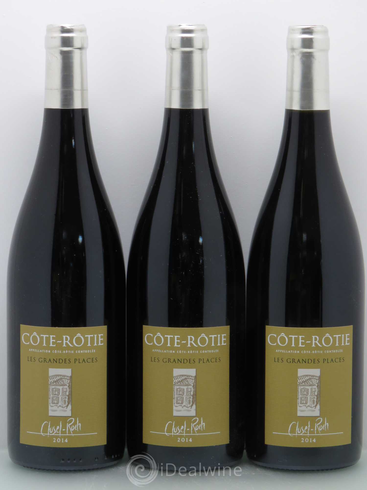 Côte-Rôtie Les Grandes Places Clusel-Roch 2014 - Lot de 3 bouteilles - 0