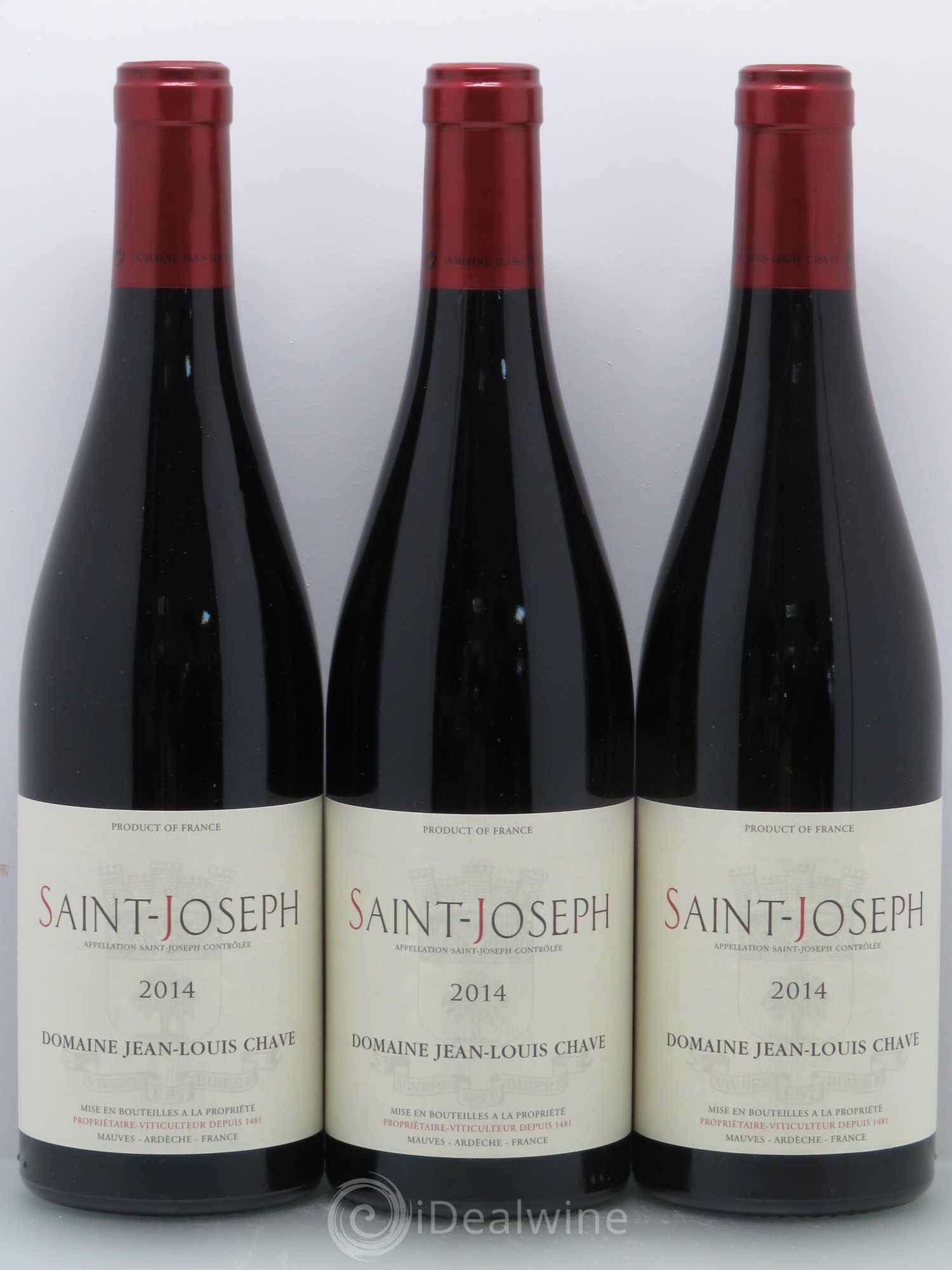 Saint-Joseph Jean-Louis Chave 2014 - Lot de 3 bouteilles - 0