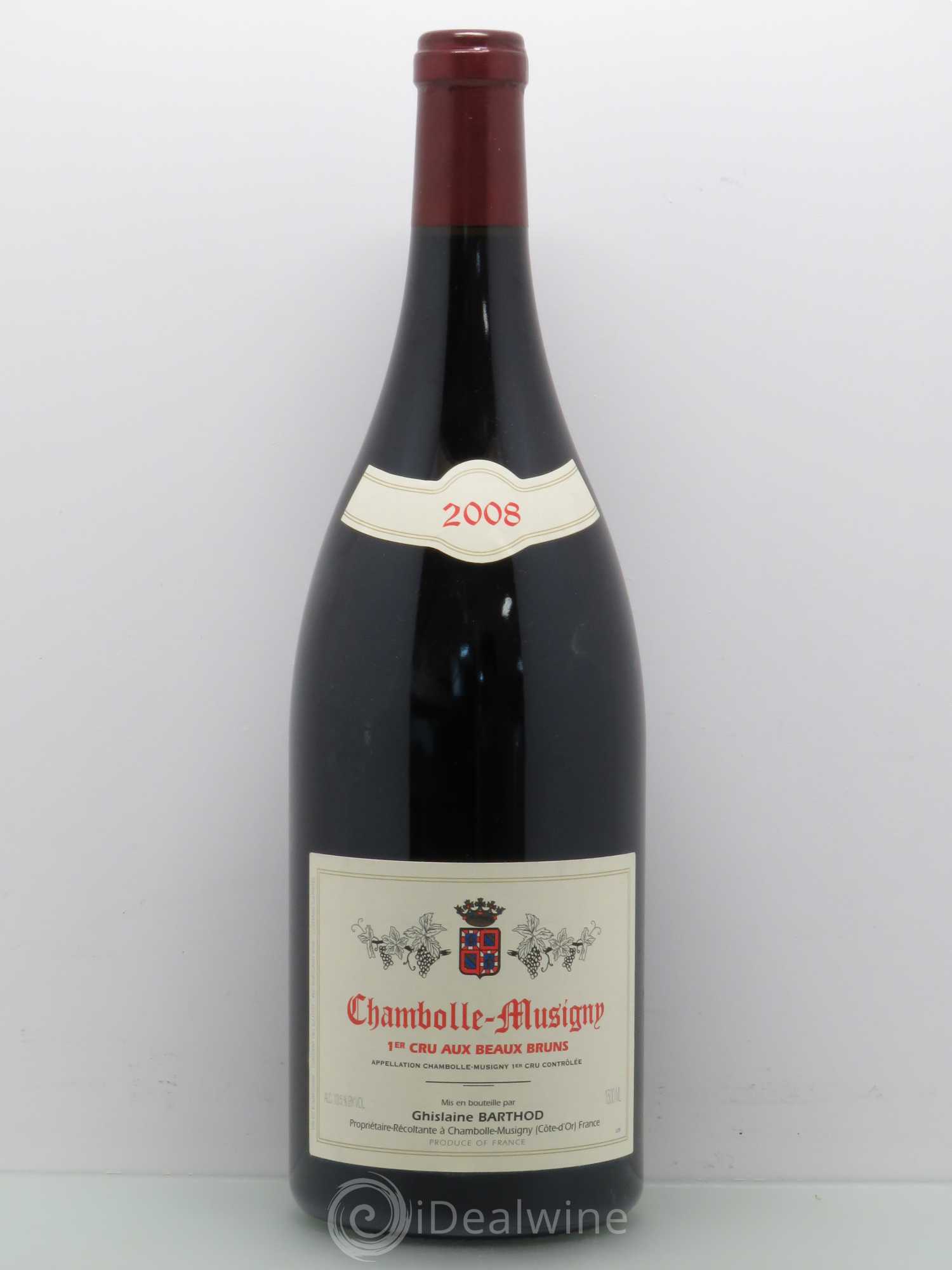 Chambolle-Musigny 1er Cru Aux Beaux Bruns Ghislaine Barthod 2008 - Lot de 1 magnum - 0