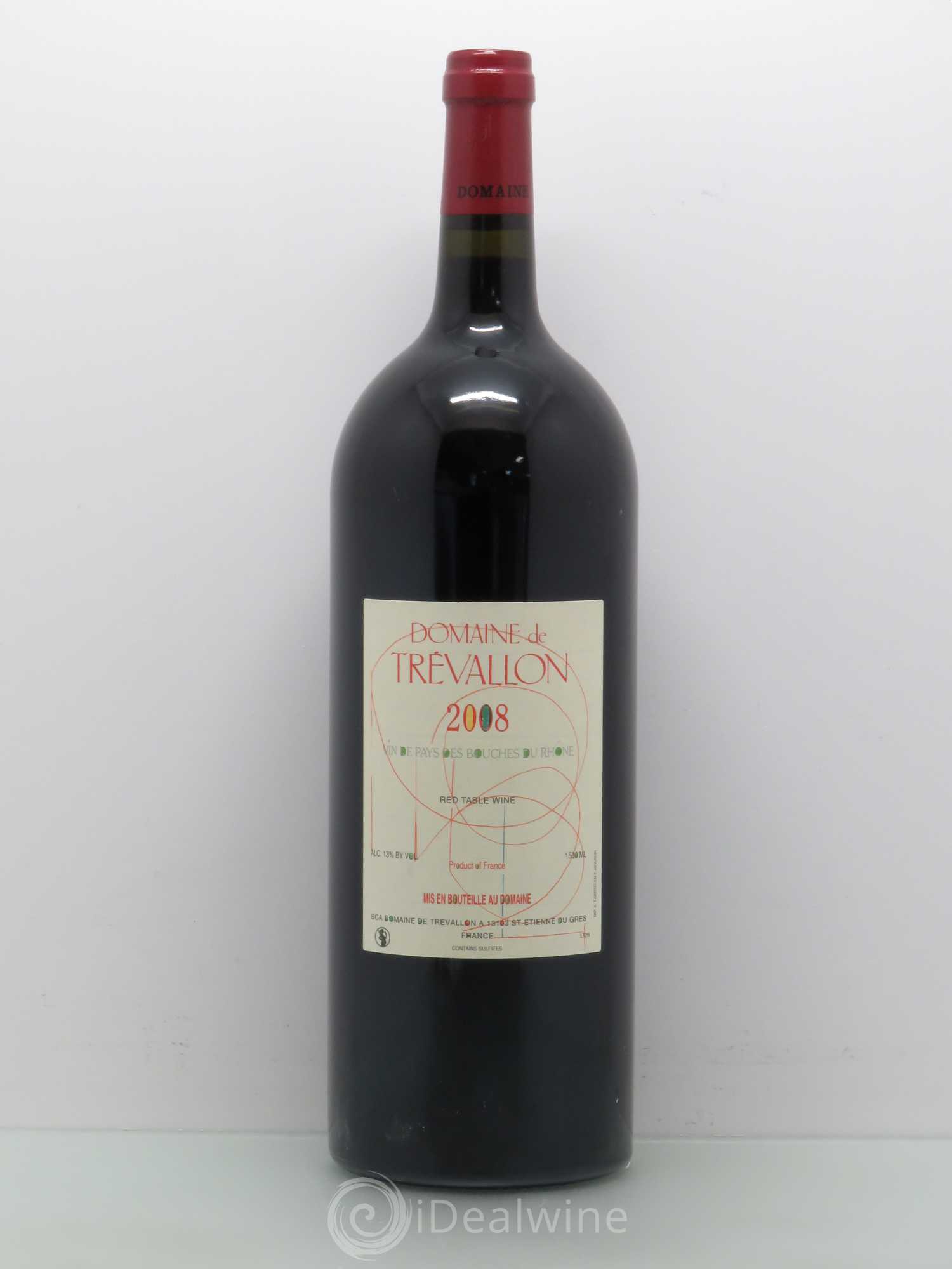 Coteaux d'Aix-en-Provence Trévallon (Domaine de) Eloi Dürrbach 2008 - Lot de 1 magnum - 0