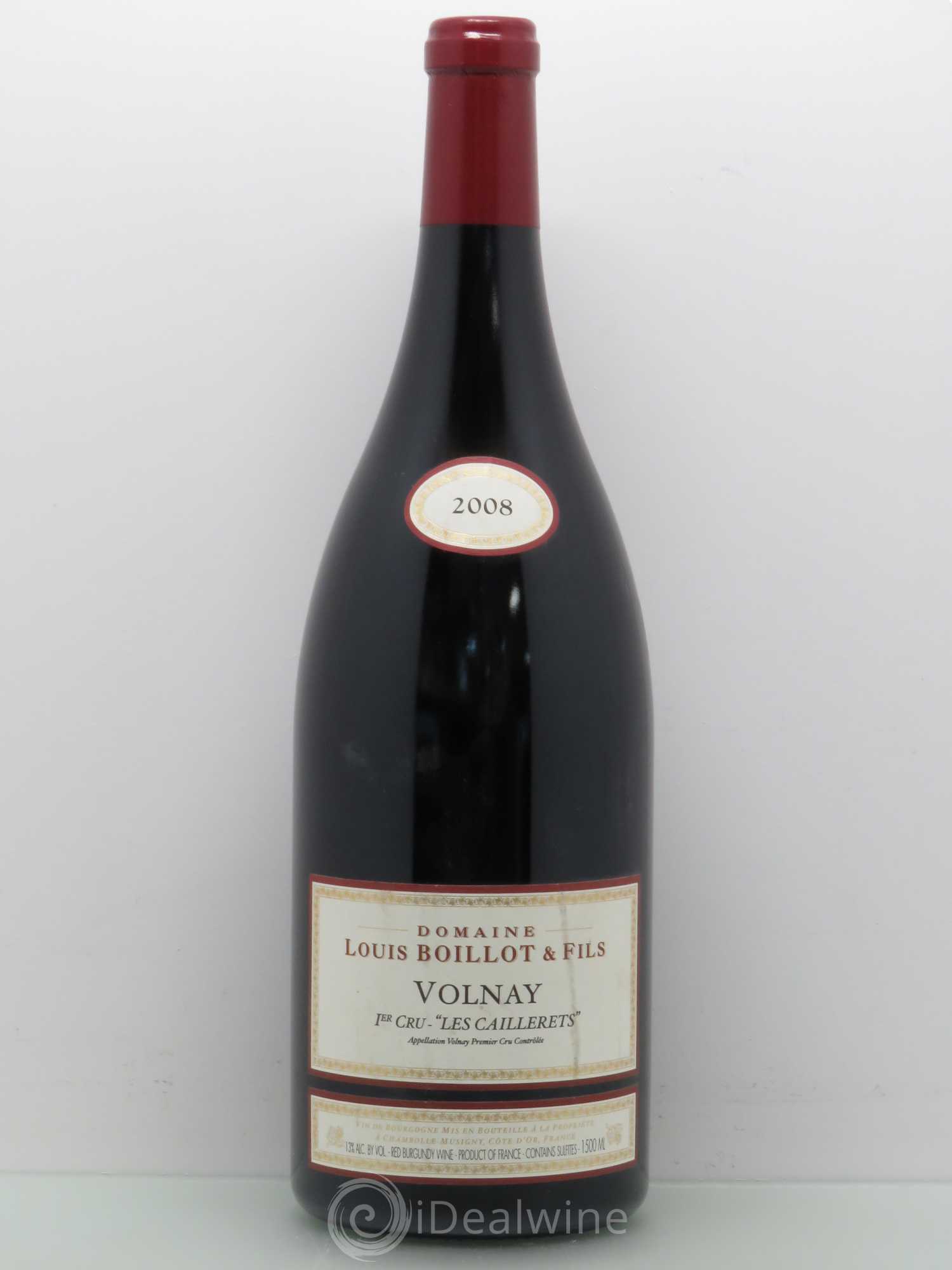 Volnay 1er Cru Louis Boillot Caillerets 2008 - Posten von 1 Magnum - 0