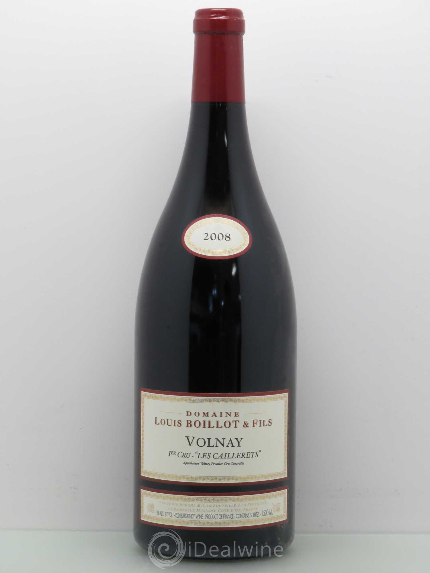 Volnay 1er Cru Louis Boillot Caillerets 2008 - Posten von 1 Magnum - 0