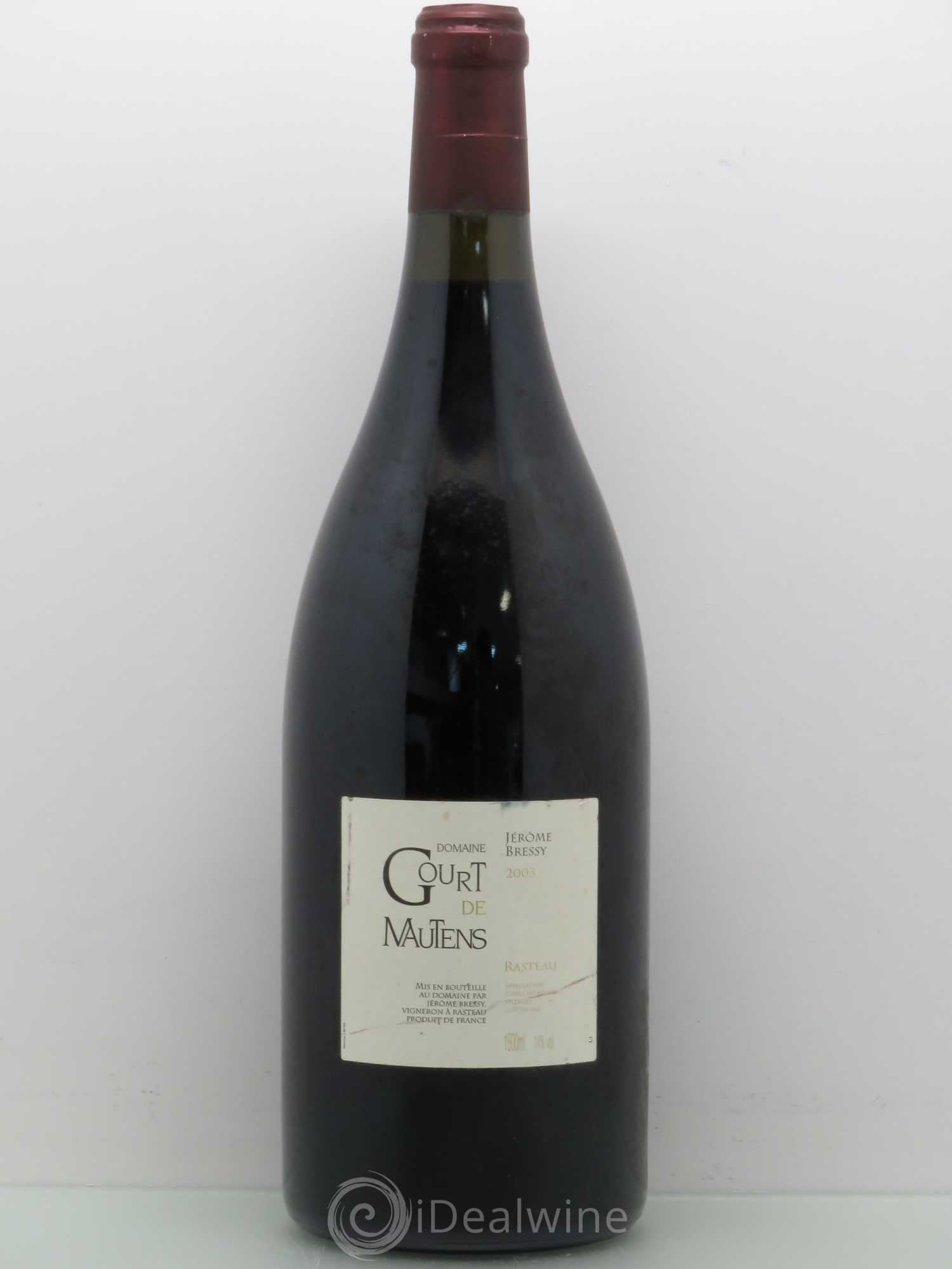 Rasteau Domaine Gourt de Mautens - Jérôme Bressy 2003 - Lot de 1 magnum - 0