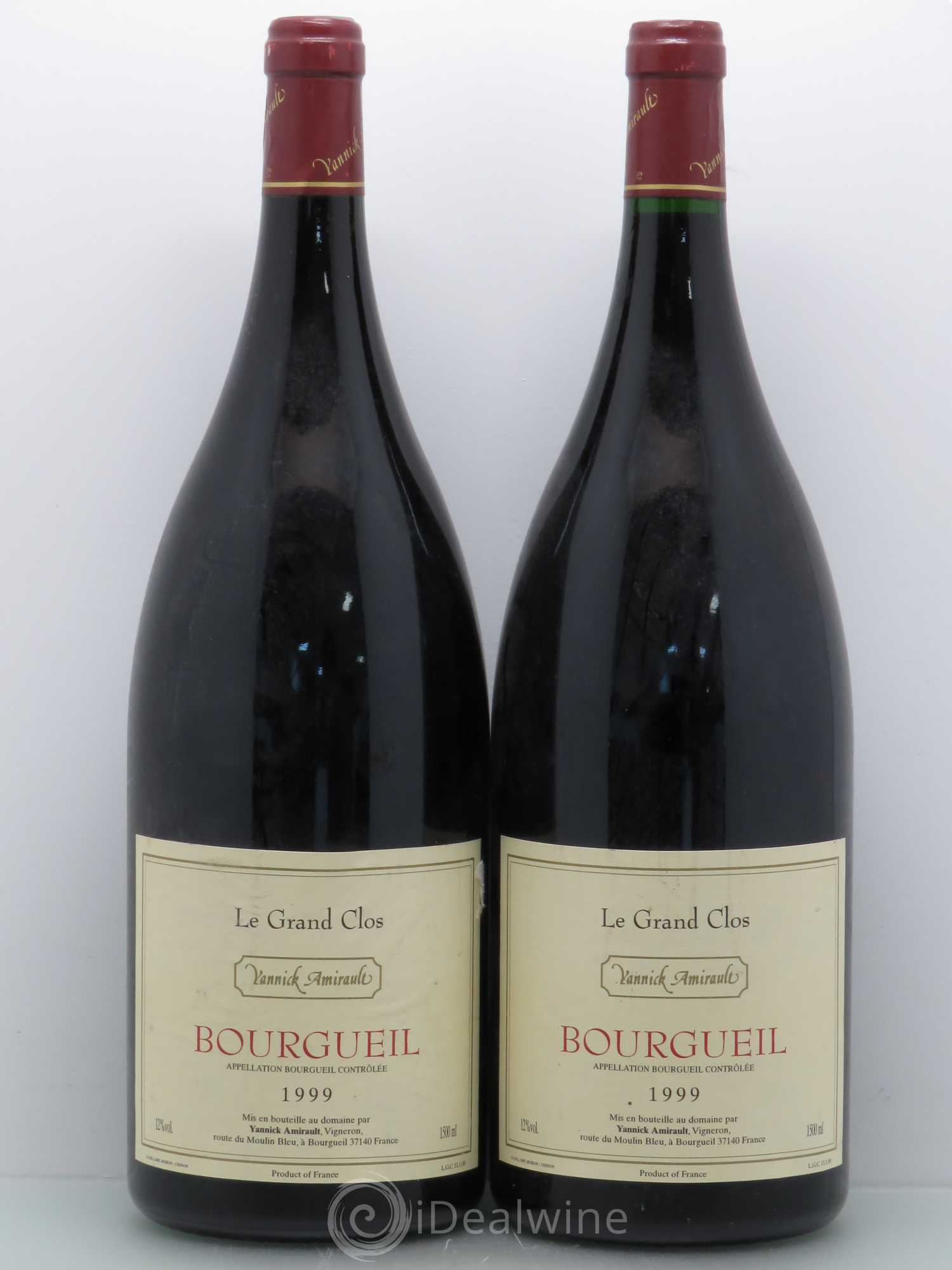 Bourgueil Grand Clos Yannick Amirault (Domaine) 1999 - Lot de 2 magnums - 0