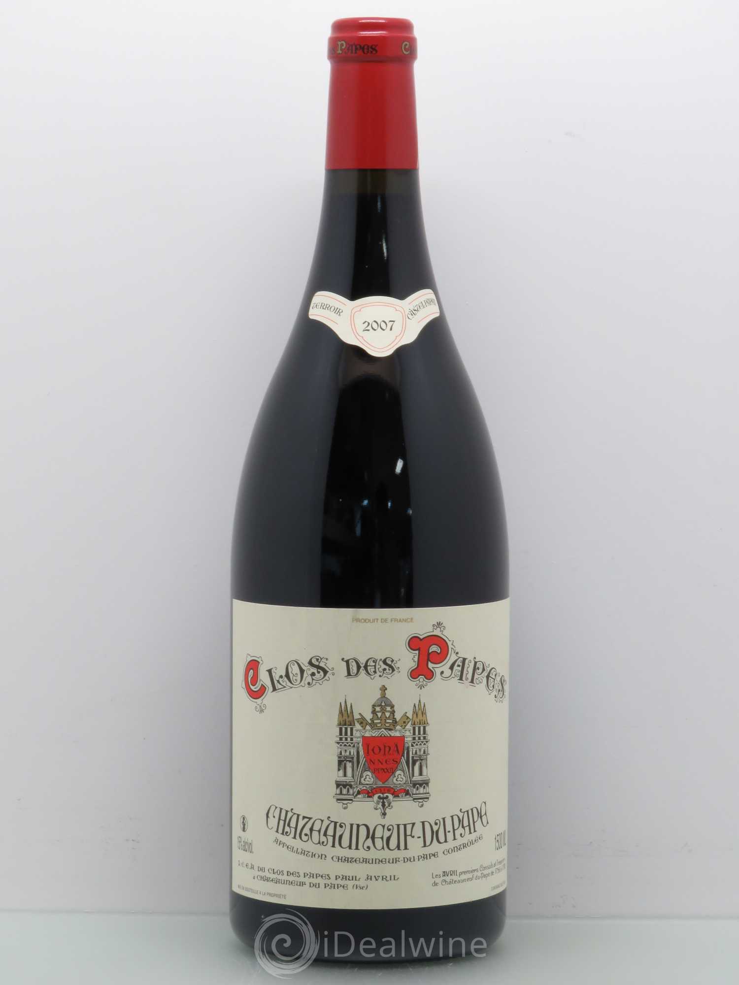 Châteauneuf-du-Pape Clos des Papes - Paul Avril 2007 - Lot de 1 magnum - 0
