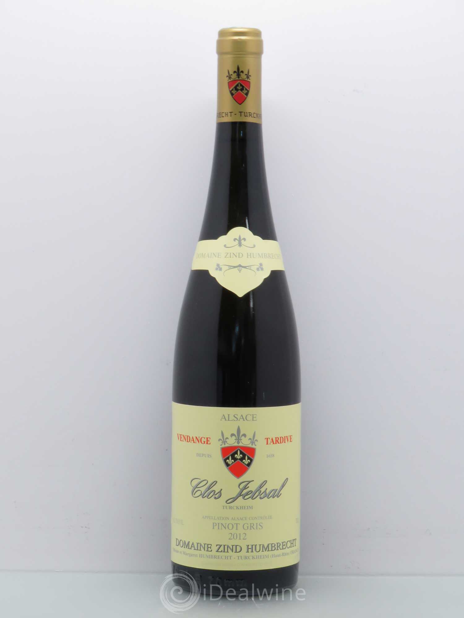Alsace Pinot Gris Clos Jebsal Vendanges Tardives Zind-Humbrecht (Domaine) 2012 - Lotto di 1 bottiglia - 0
