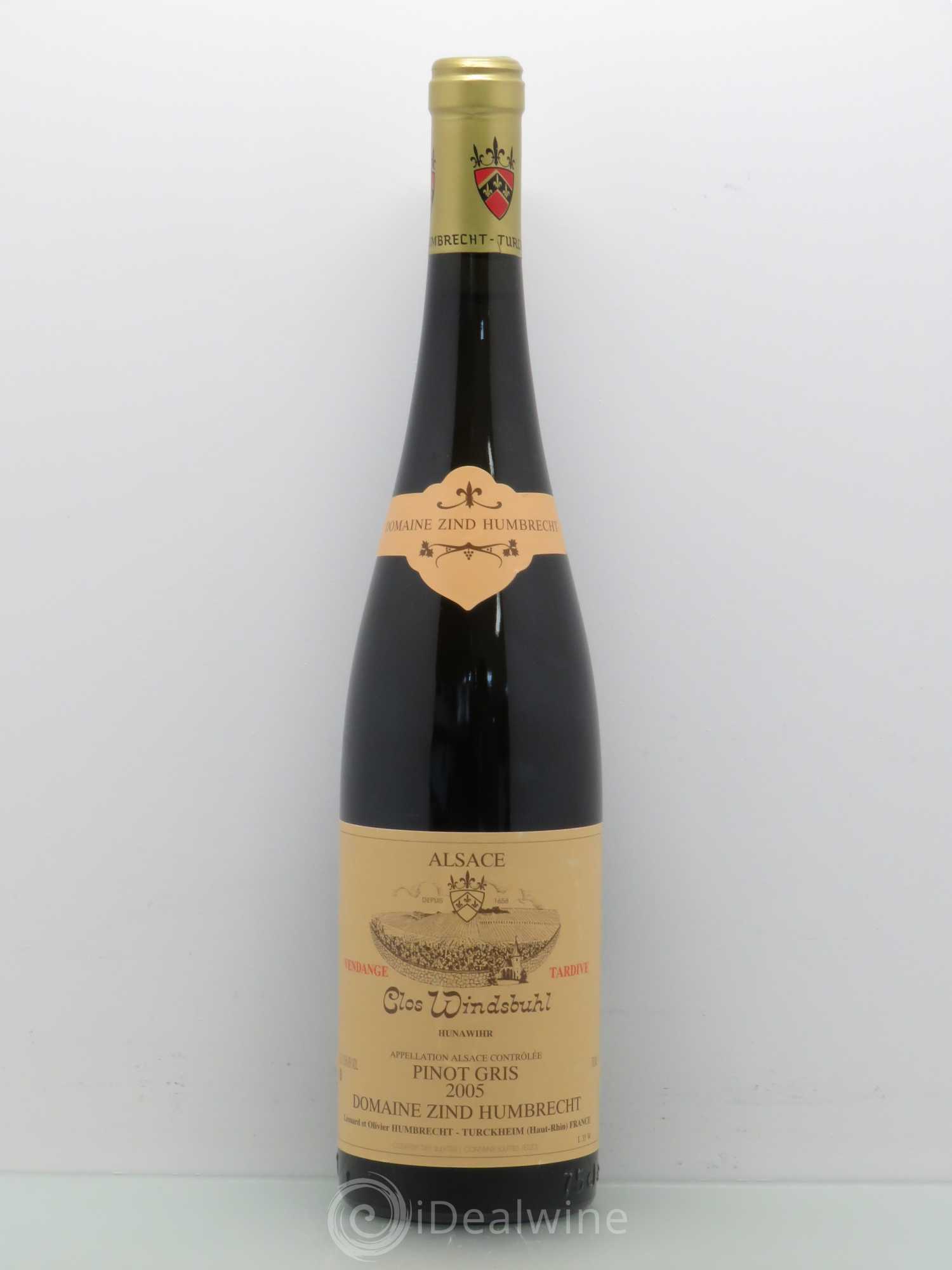 Alsace Pinot Gris (anciennement Tokay) Vendanges Tardives Clos Windsbuhl Zind-Humbrecht (Domaine) 2005 - Lotto di 1 bottiglia - 0