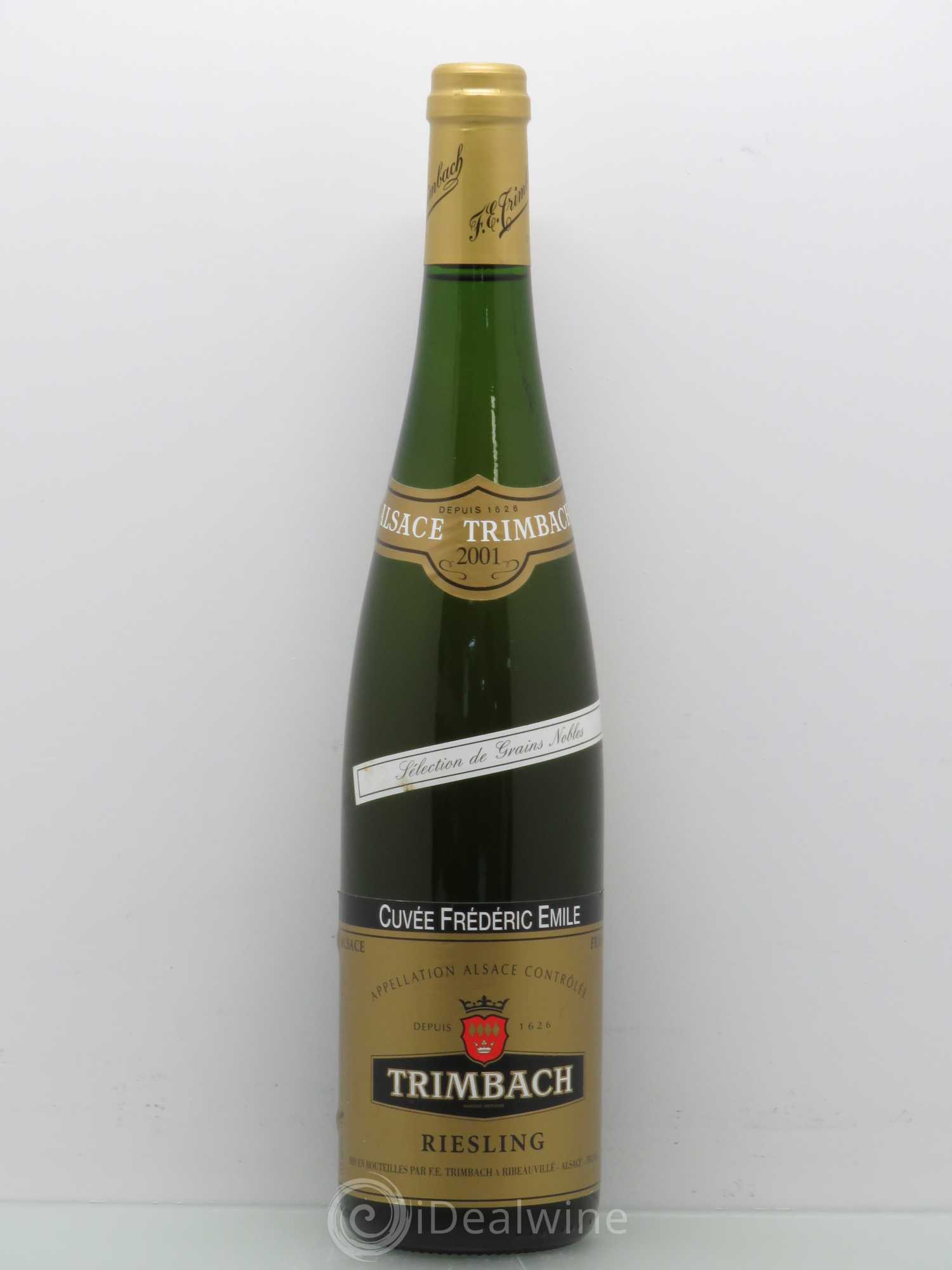 Alsace Riesling Cuvée Frédéric Emile Trimbach (Domaine) Selection de Grains Nobles 2001 - Posten von 1 Flasche - 0