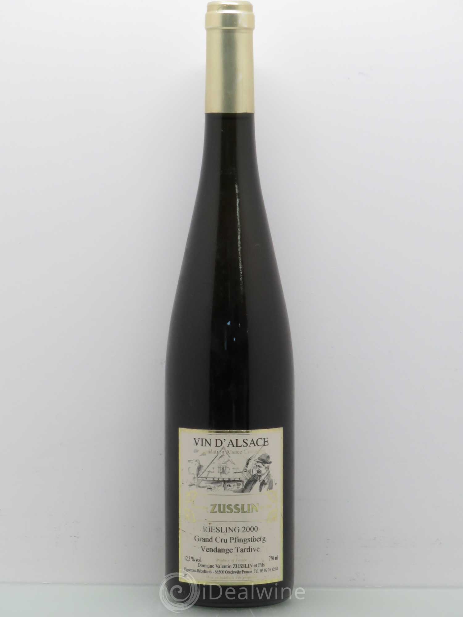 Riesling Grand Cru Valentin Zusslin Vendanges Tardives Pfingstberg 2000 - Posten von 1 Flasche - 0