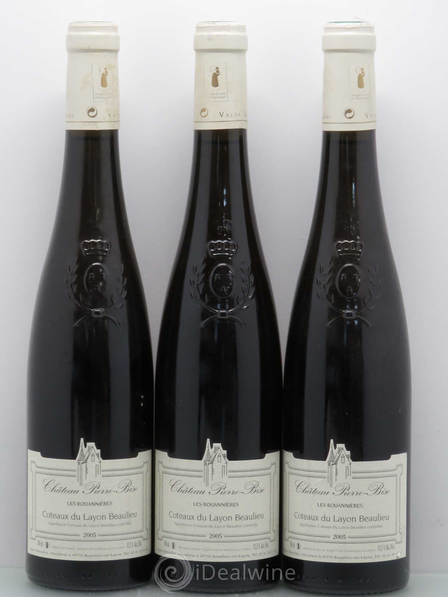 Coteaux du Layon Château Pierre Bise Beaulieu Les Rouannieres (50cl) 2005 - Lotto di 3 bottiglie - 0