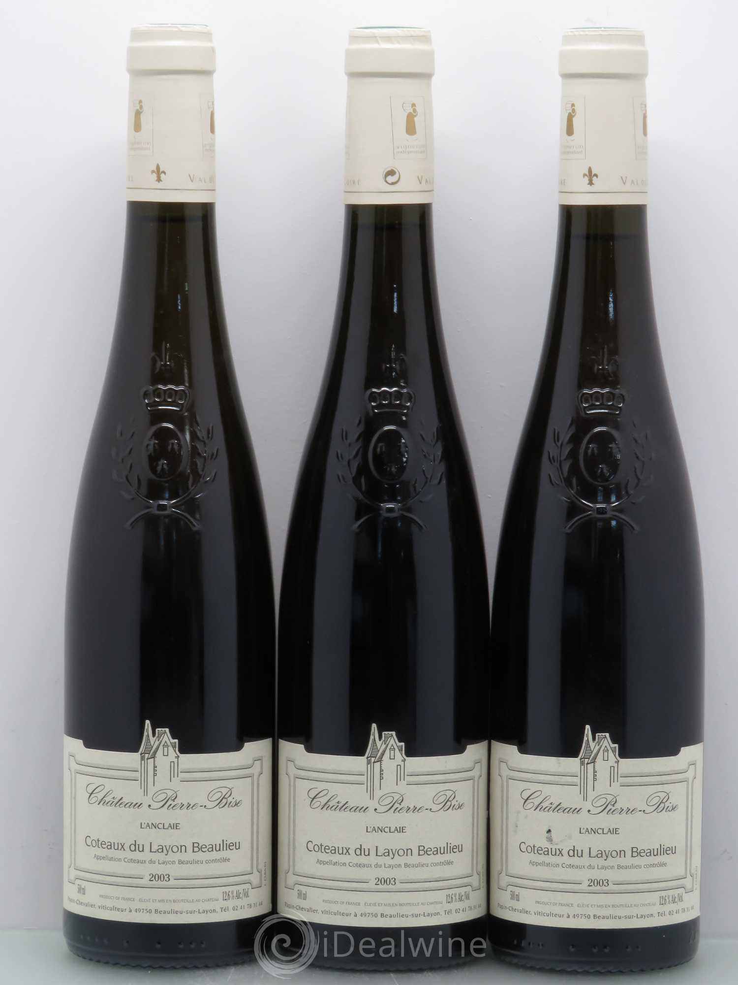 Coteaux du Layon Château Pierre Bise Beaulieu L'Anclaie (50cl) 2003 - Lotto di 3 bottiglie - 0