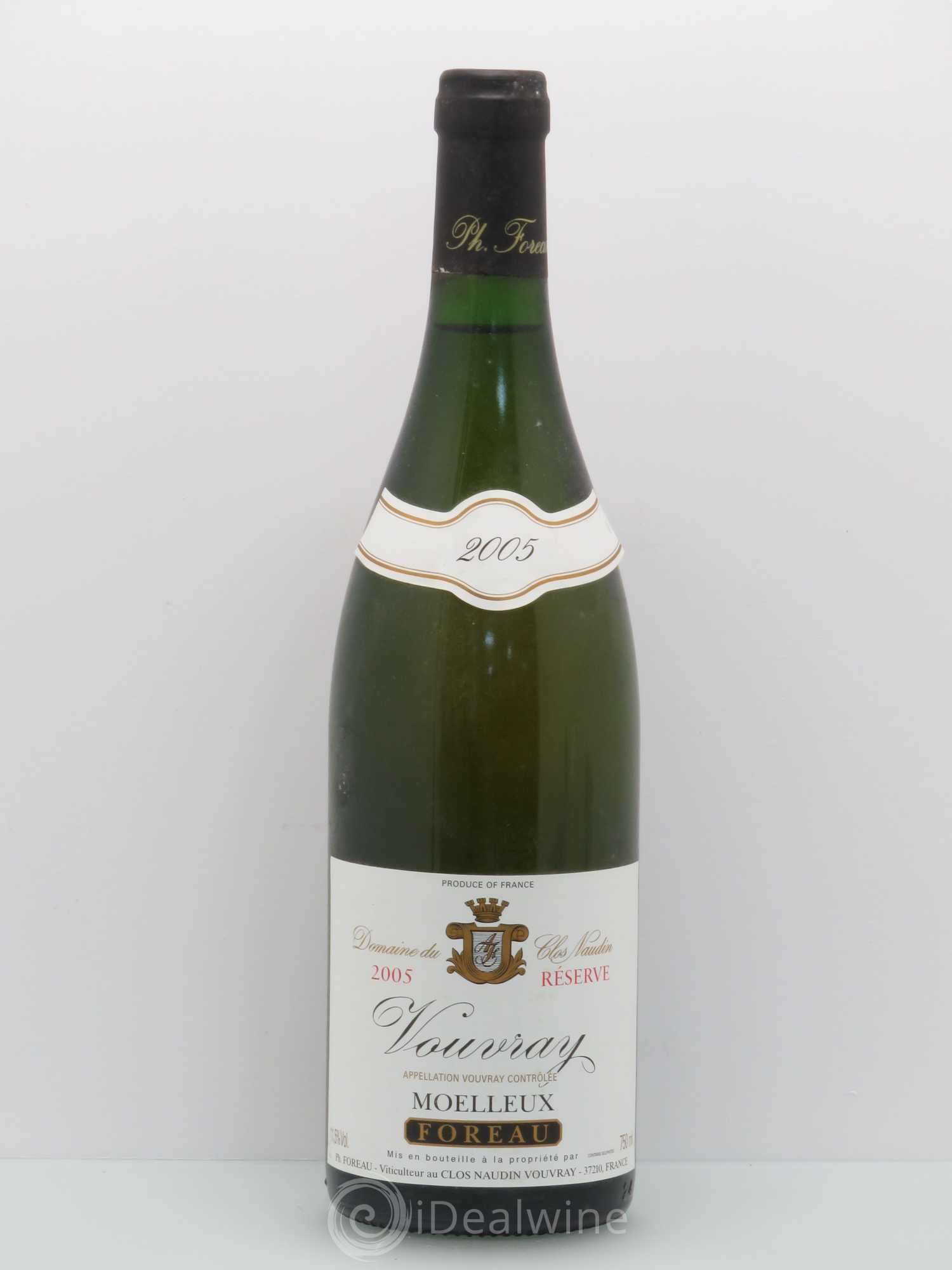 Vouvray Moelleux Réserve Clos Naudin - Philippe Foreau 2005 - Lotto di 1 bottiglia - 0