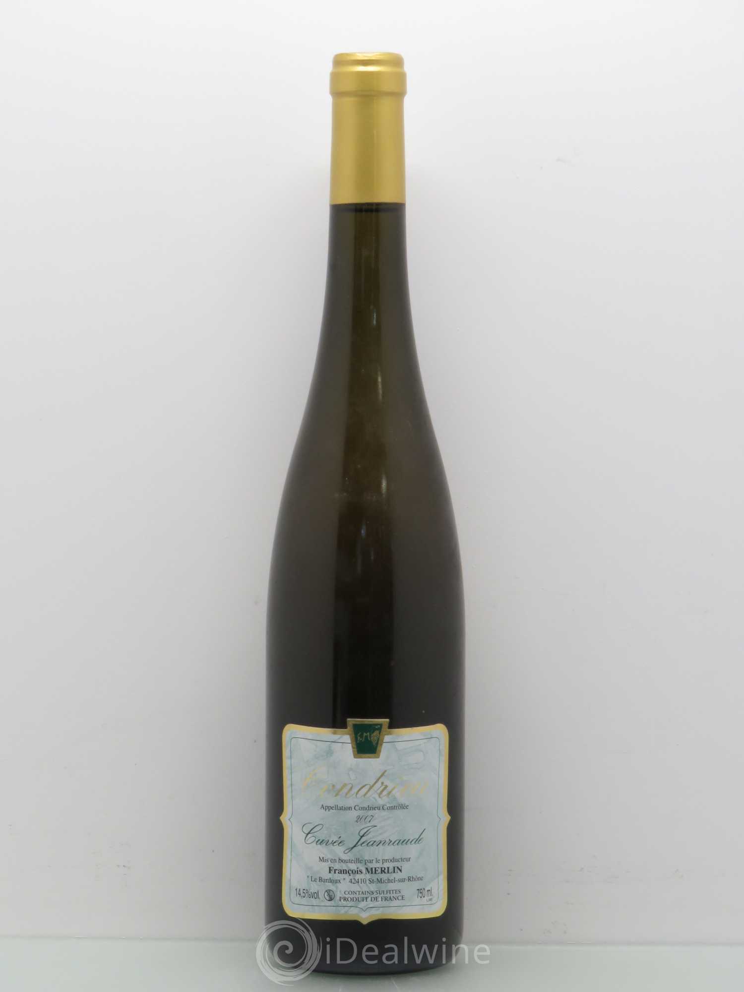 Condrieu François Merlin Jeanraude 2007 - Posten von 1 Flasche - 0