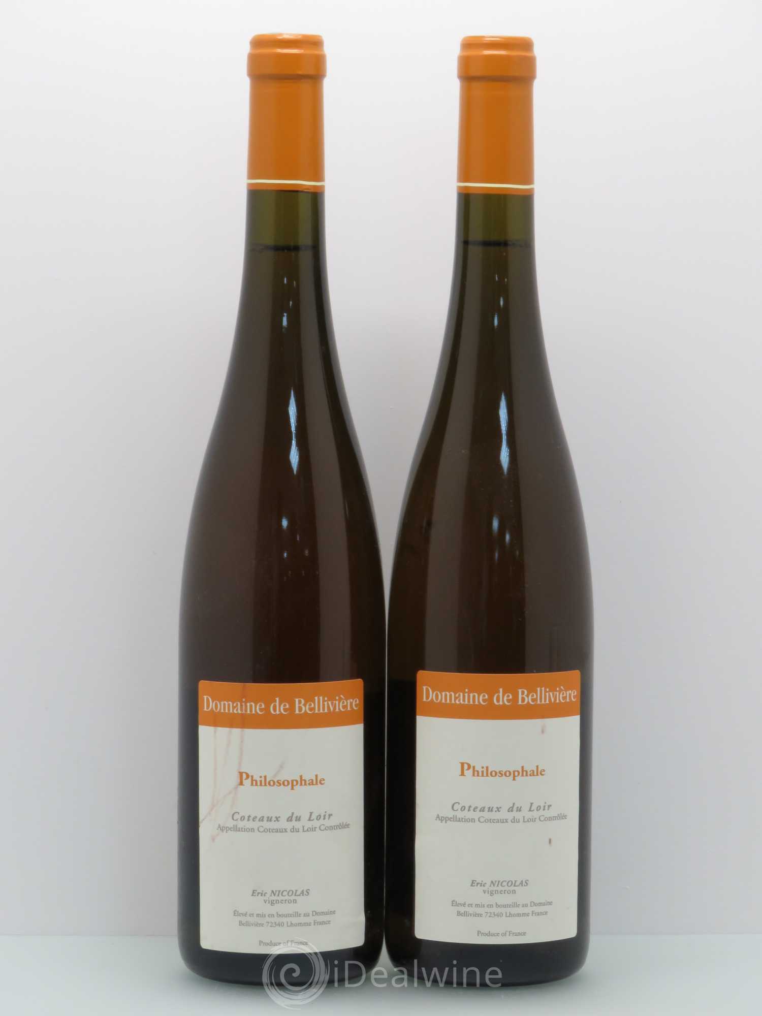 Coteaux du Loir Domaine Belliviere Philosophale 2010 - Posten von 2 Flaschen - 0
