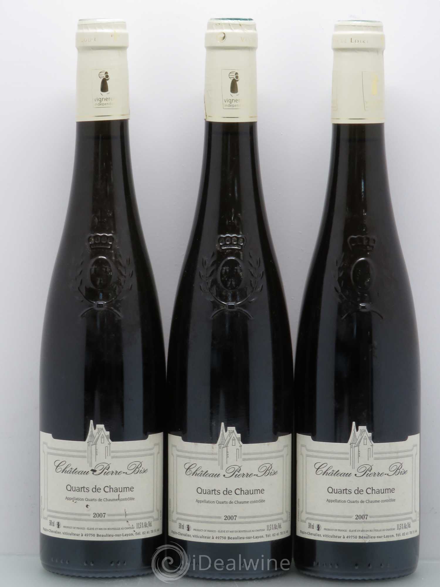 Quarts de Chaume Château Pierre Bise (50cl) 2007 - Lotto di 3 bottiglie - 0